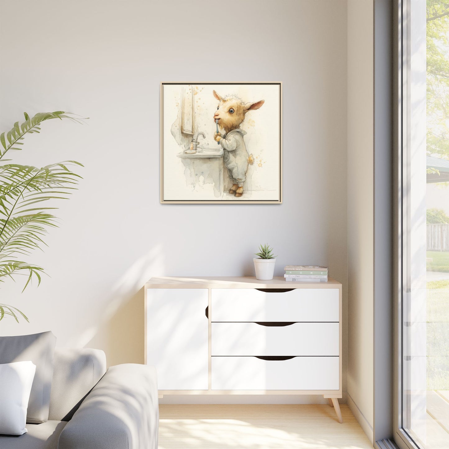 Whimsical Goat Art | Perfect for Children's Rooms
