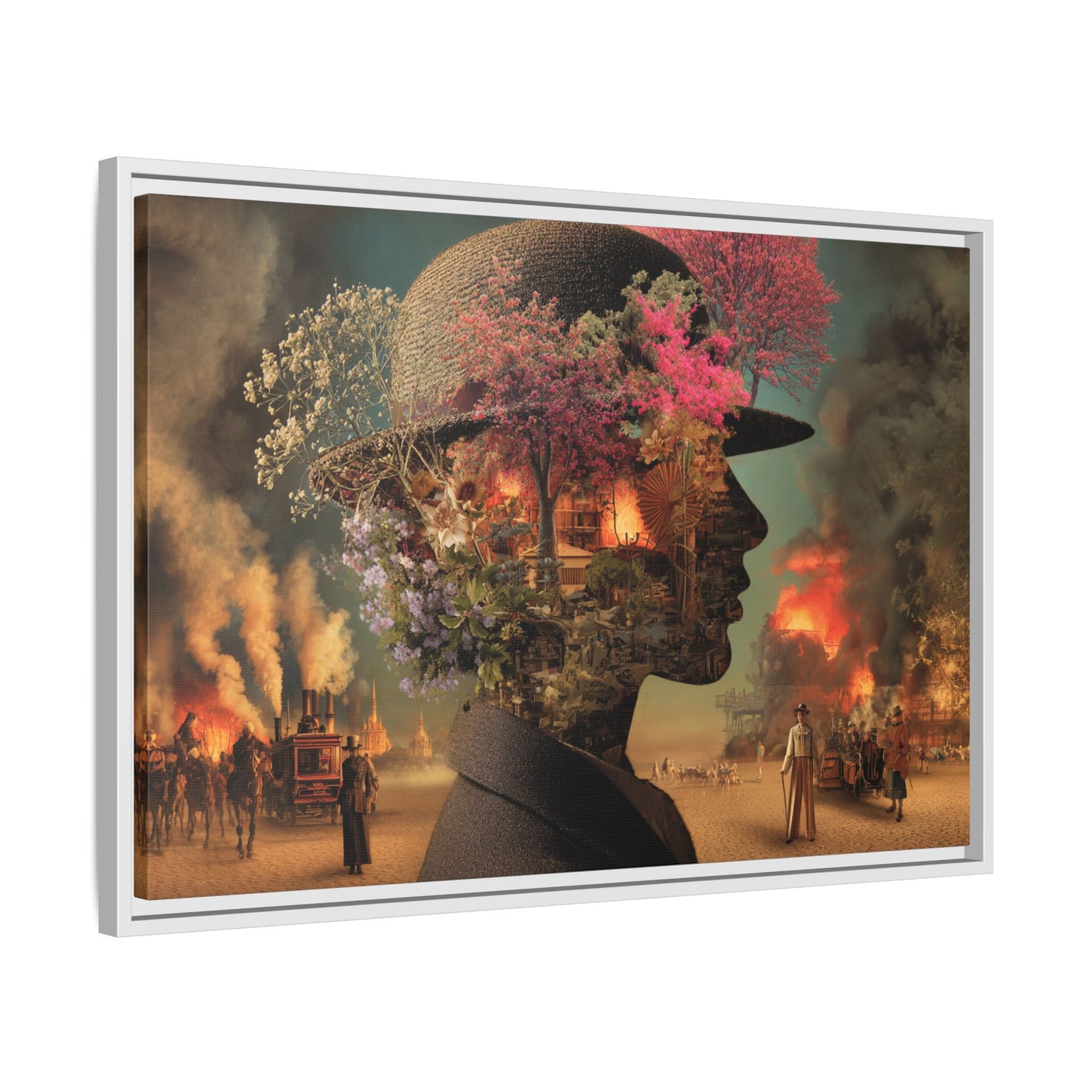 Surreal Botanical Portrait Art | Unique Digital Illustration