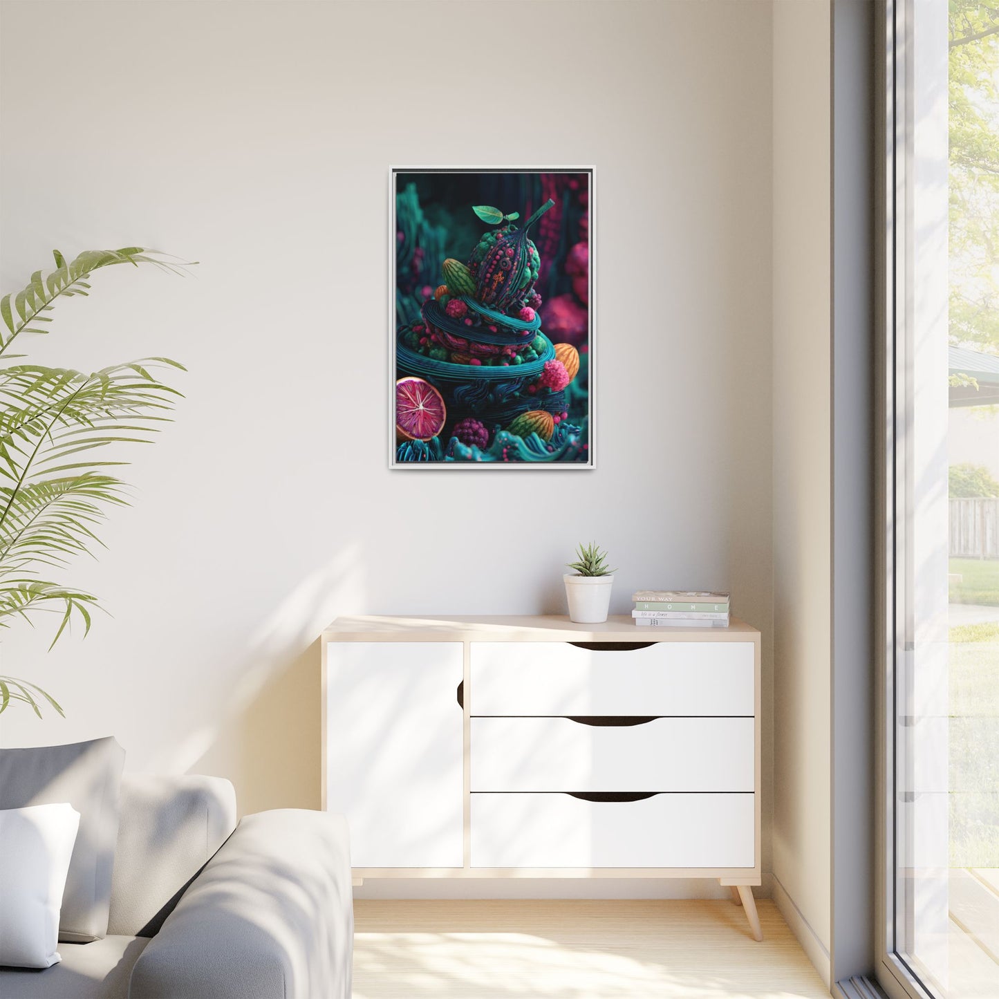 Surreal Fruit Fantasy Art - Vibrant Digital Design
