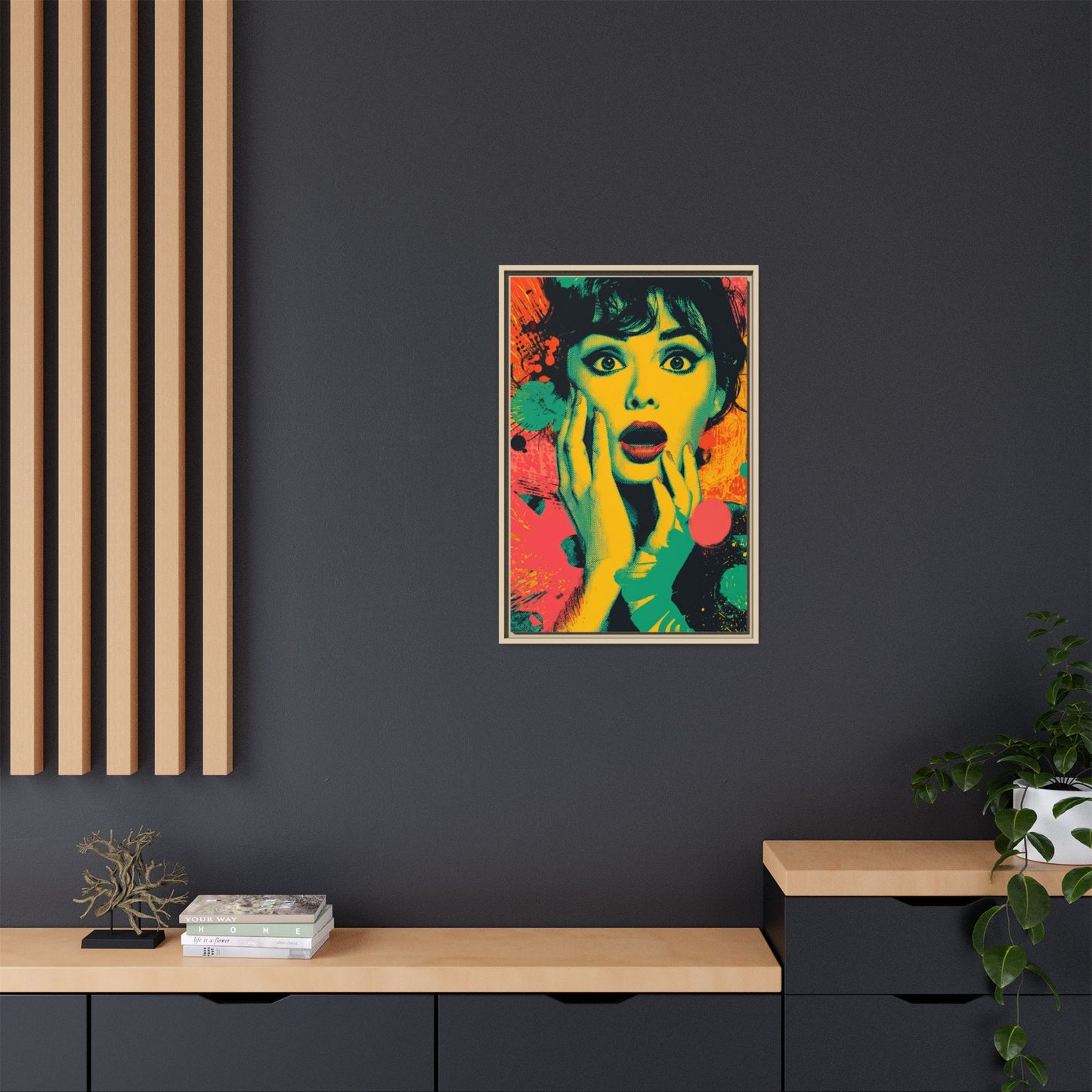 Surreal Pop Art Woman – Vibrant Modern Wall Art
