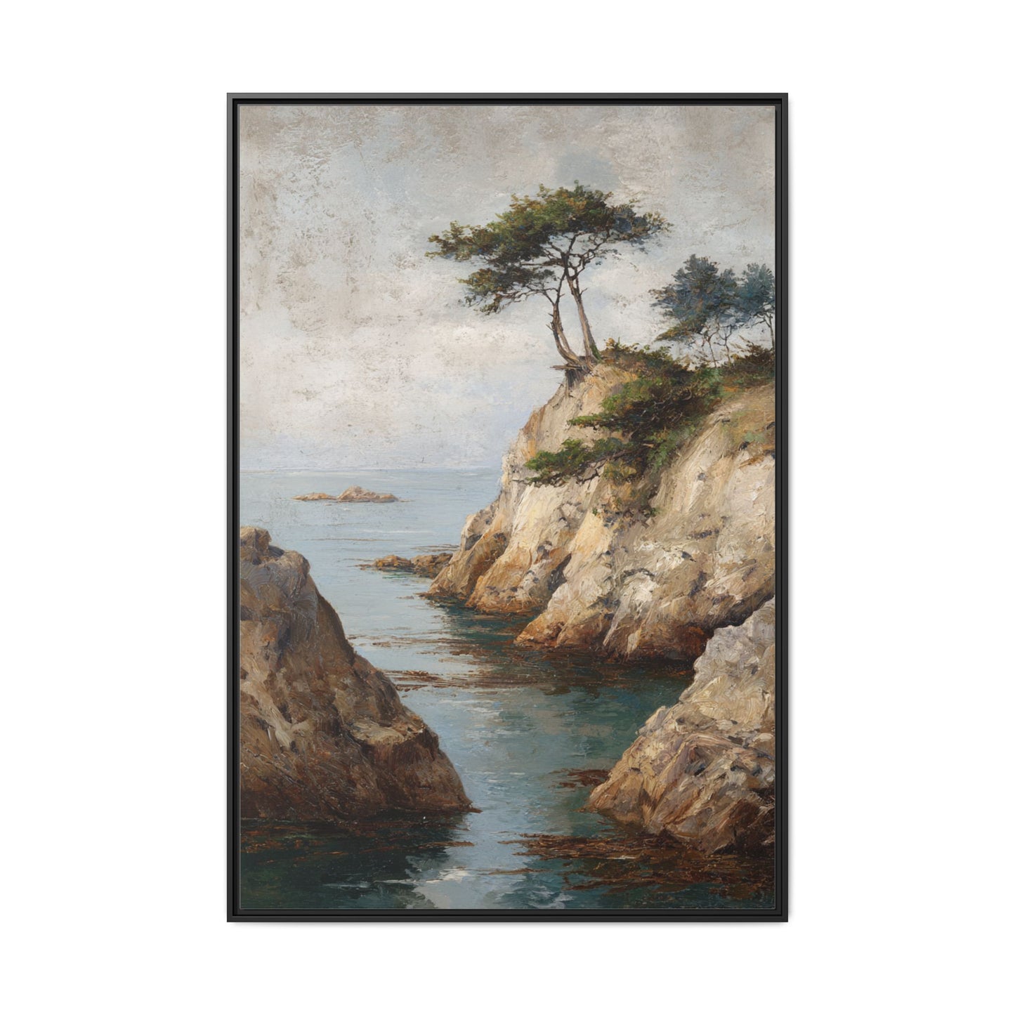 Serene Seaside Landscape Art - Tranquil Coastal Decor