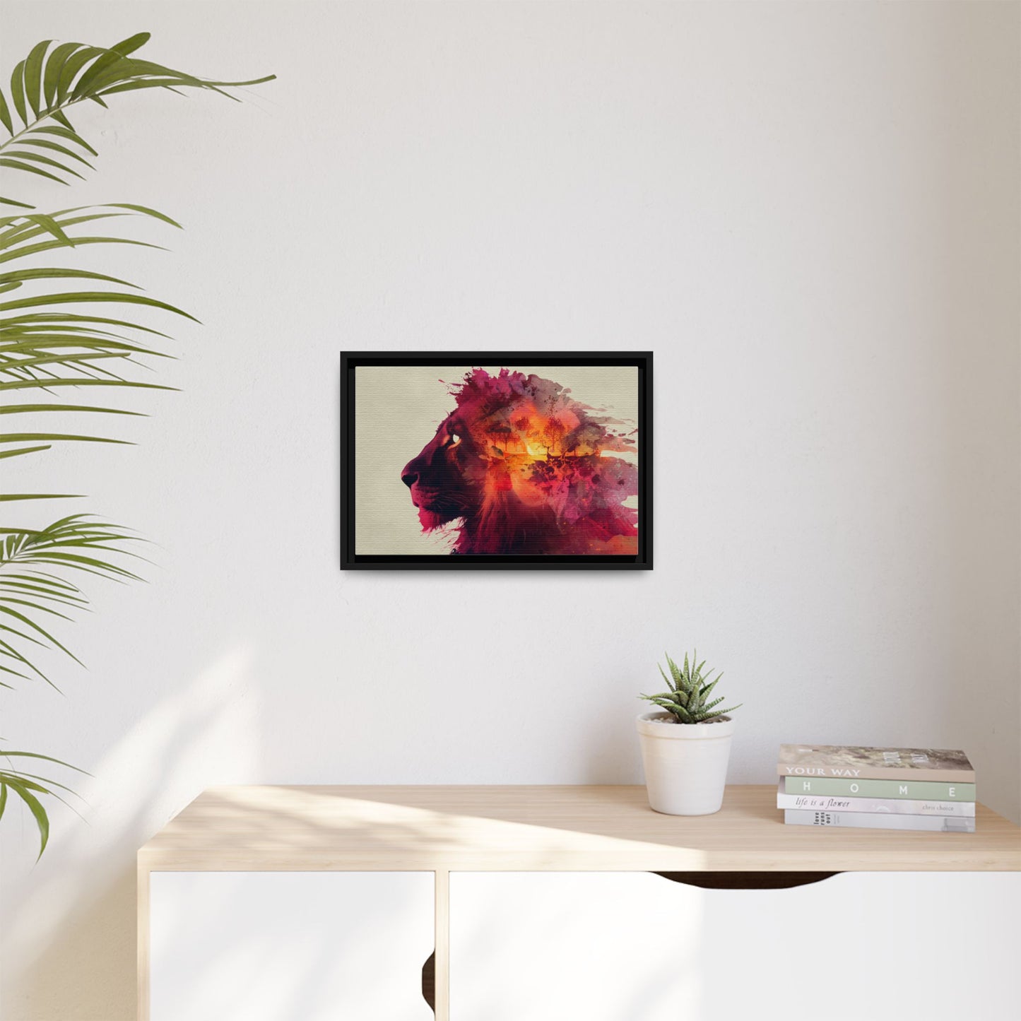 Majestic Lion Watercolor Art | Vibrant Animal Portrait