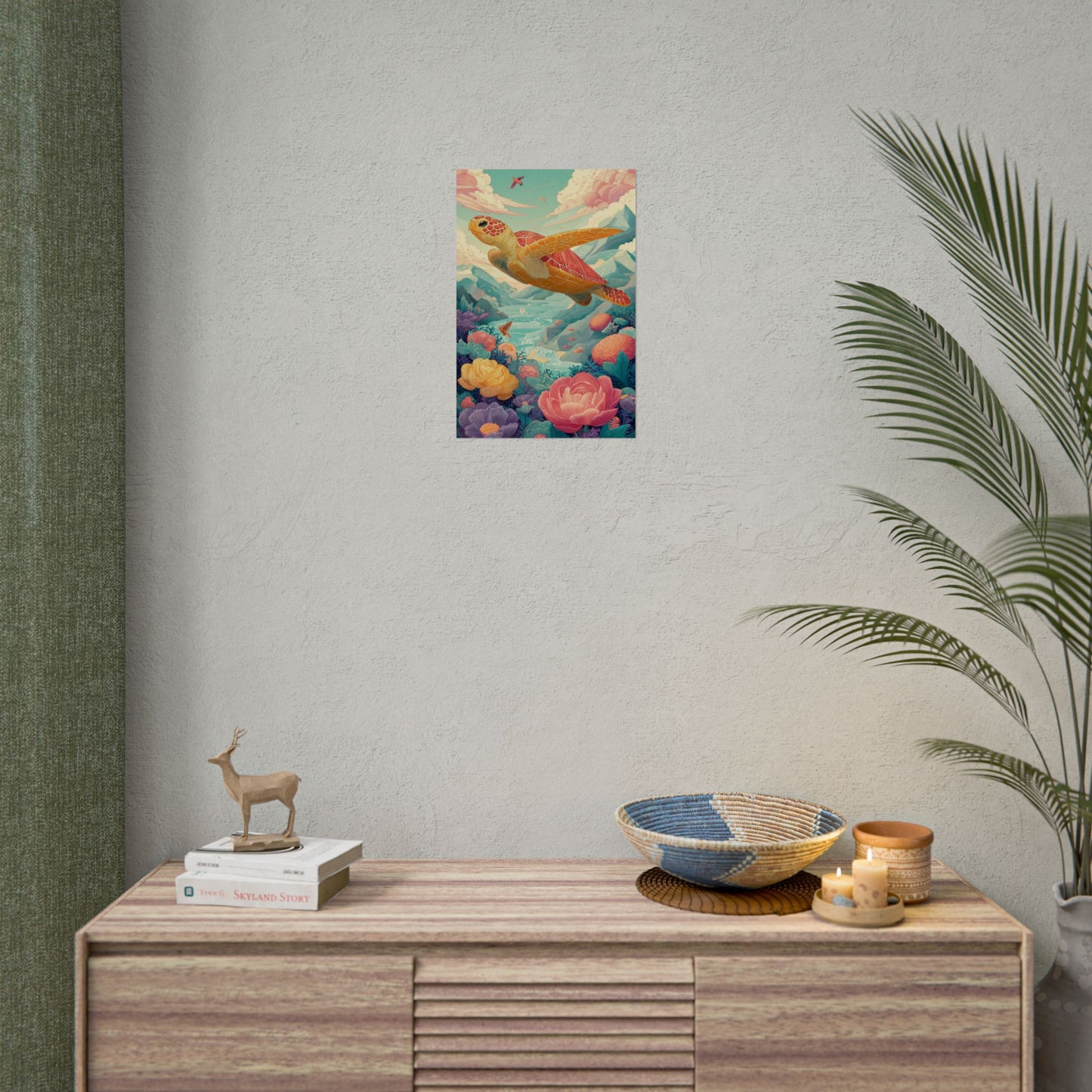 Vibrant Turtle Art | Whimsical Nature Illustration