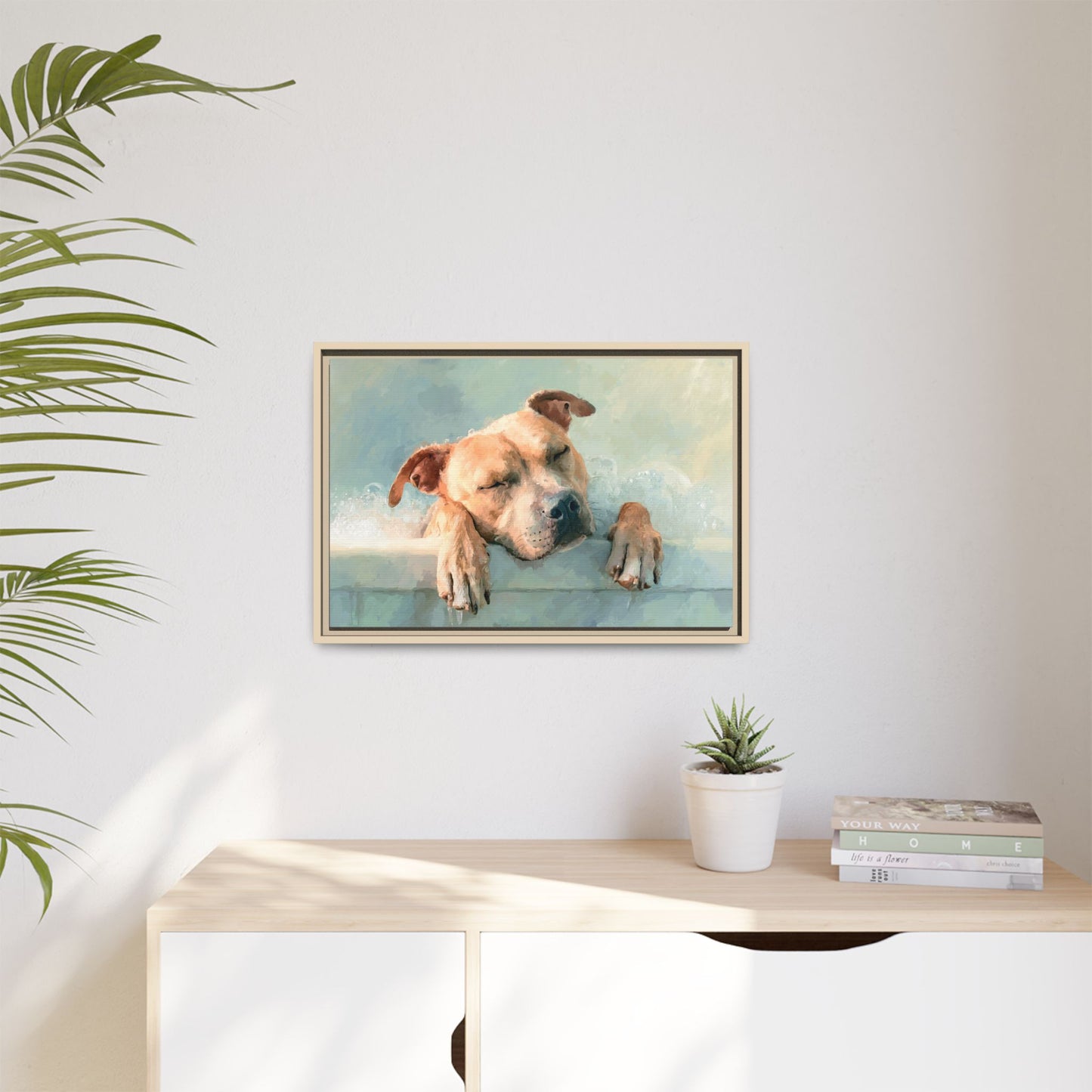 Calming Canine Portrait - Serene Dog Art Print