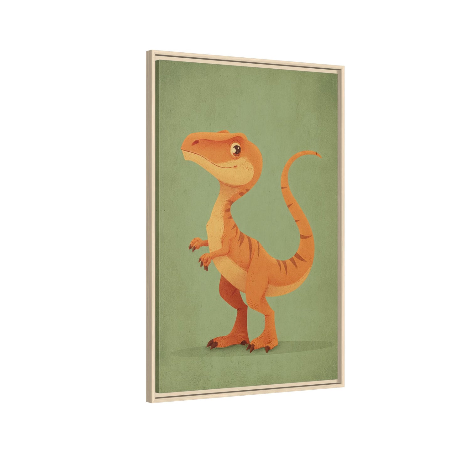 Whimsical Dinosaur Illustration Art for Kids' Rooms