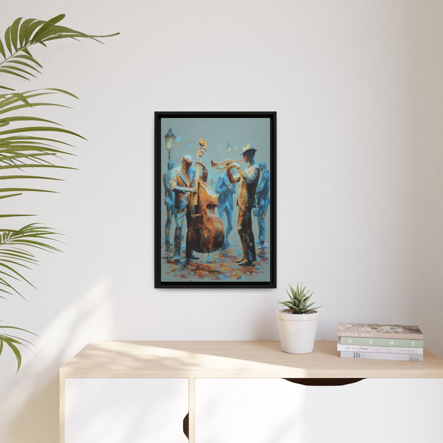 Colorful Jazz Musicians Art for Music Enthusiasts