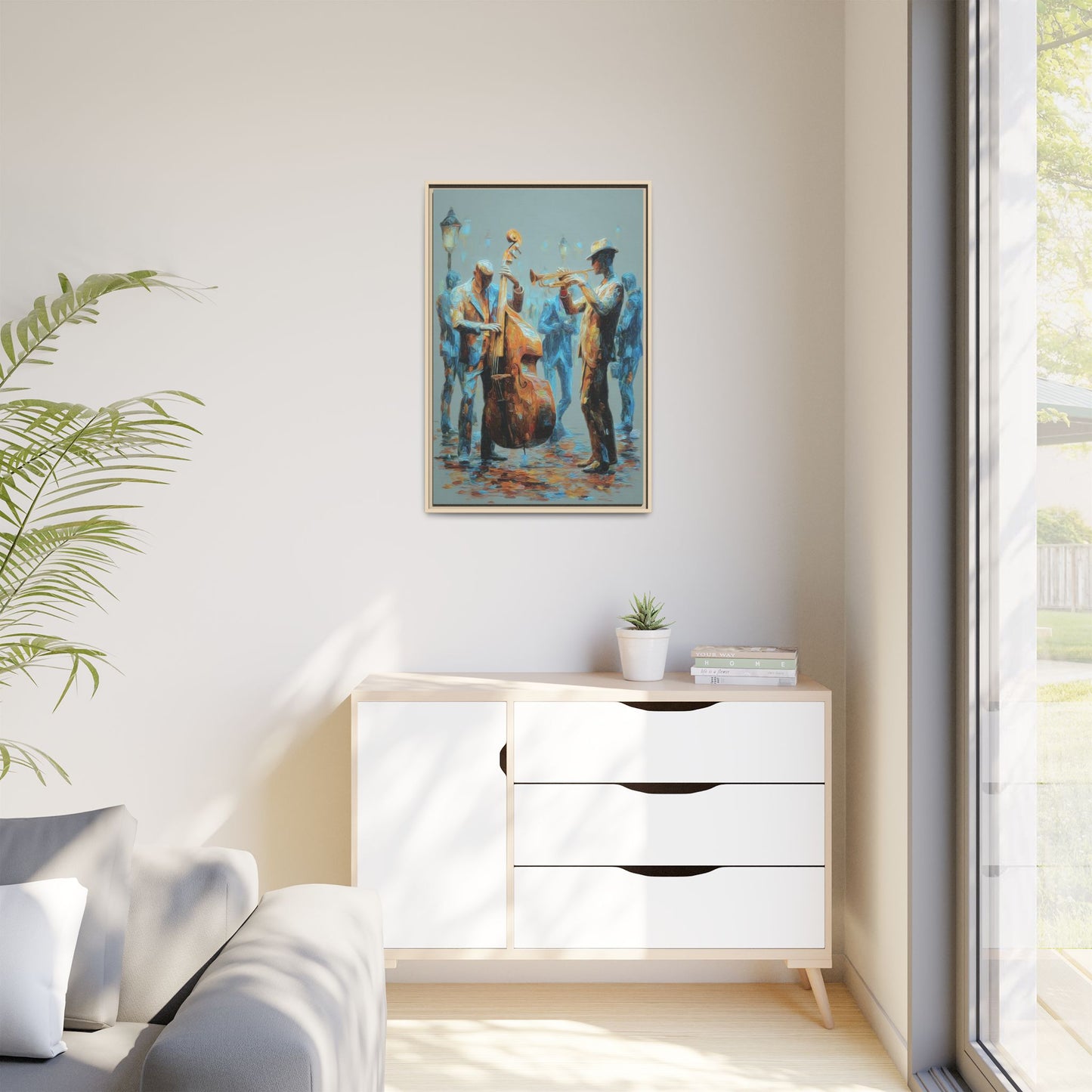 Colorful Jazz Musicians Art for Music Enthusiasts