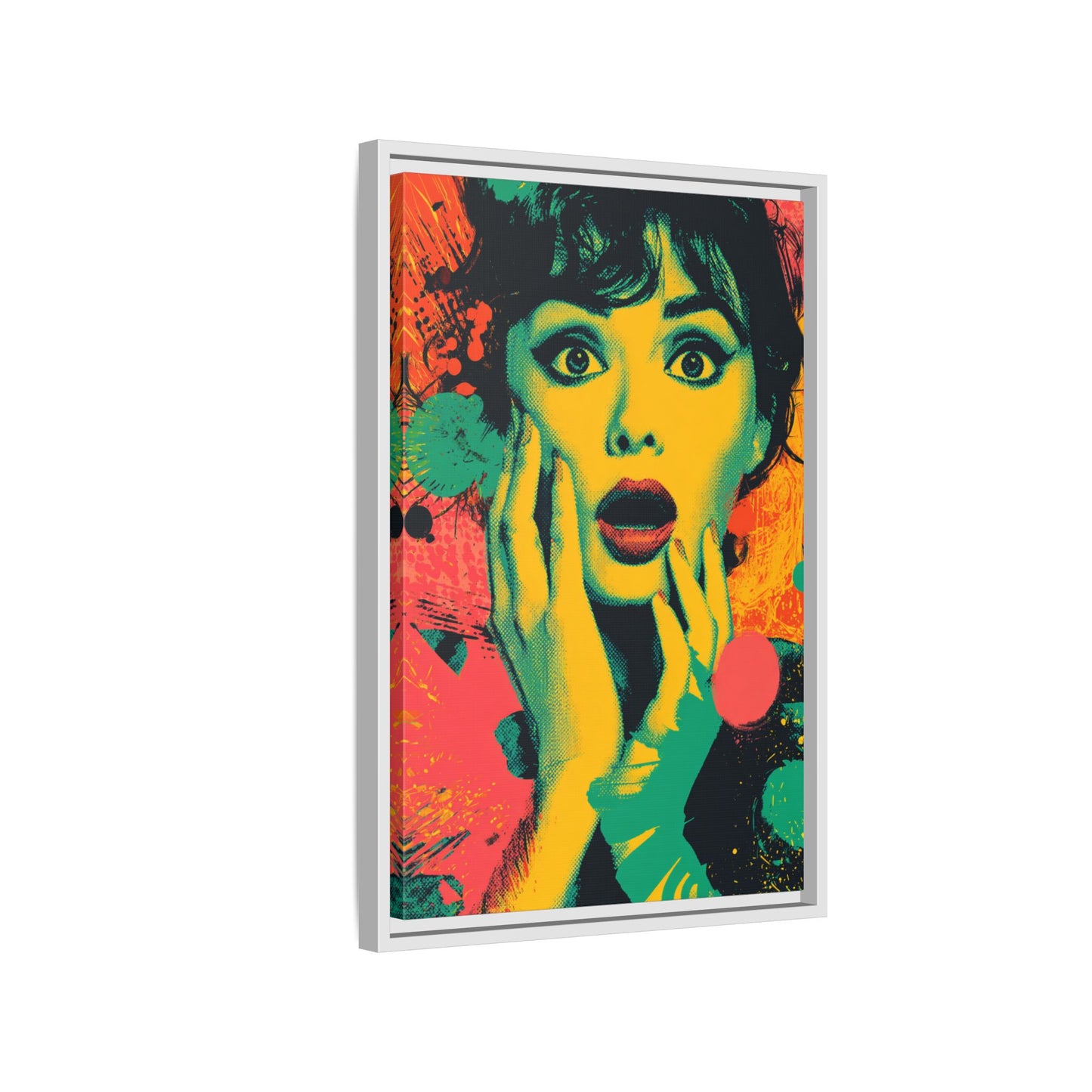 Surreal Pop Art Woman – Vibrant Modern Wall Art