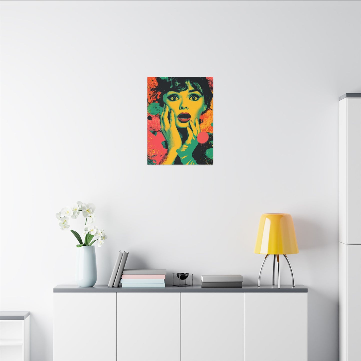 Surreal Pop Art Woman – Vibrant Modern Wall Art