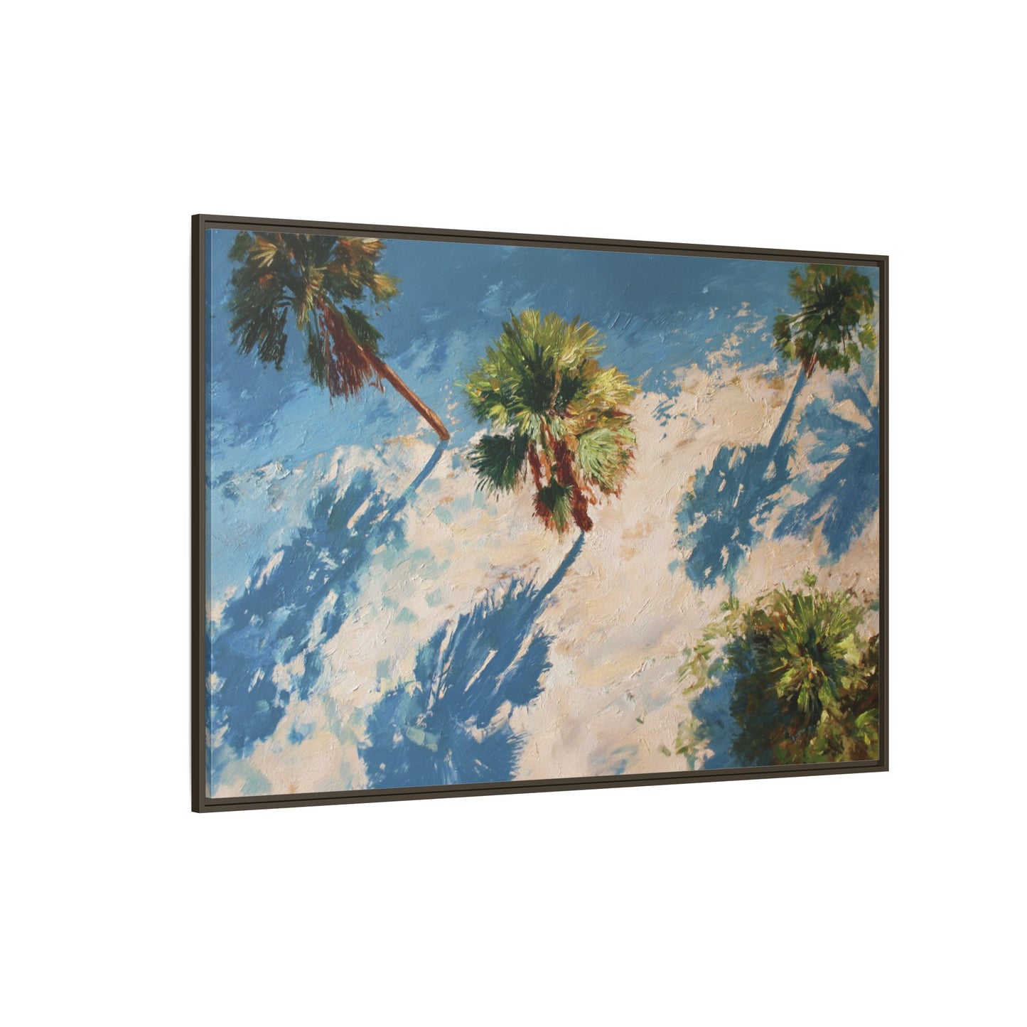Tropical Palm Trees Artwork | Vibrant Coastal Landscape