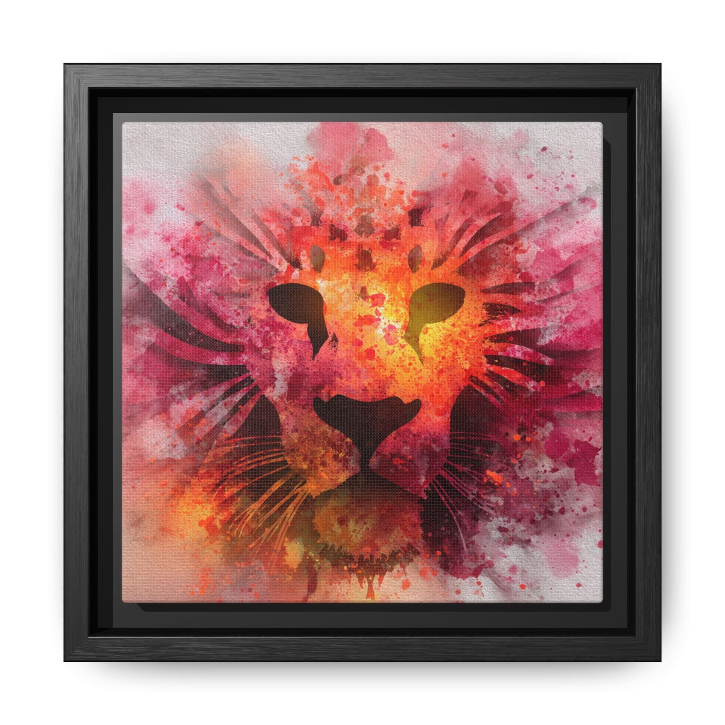 Vibrant Lion Watercolor Artwork | Animal Portrait