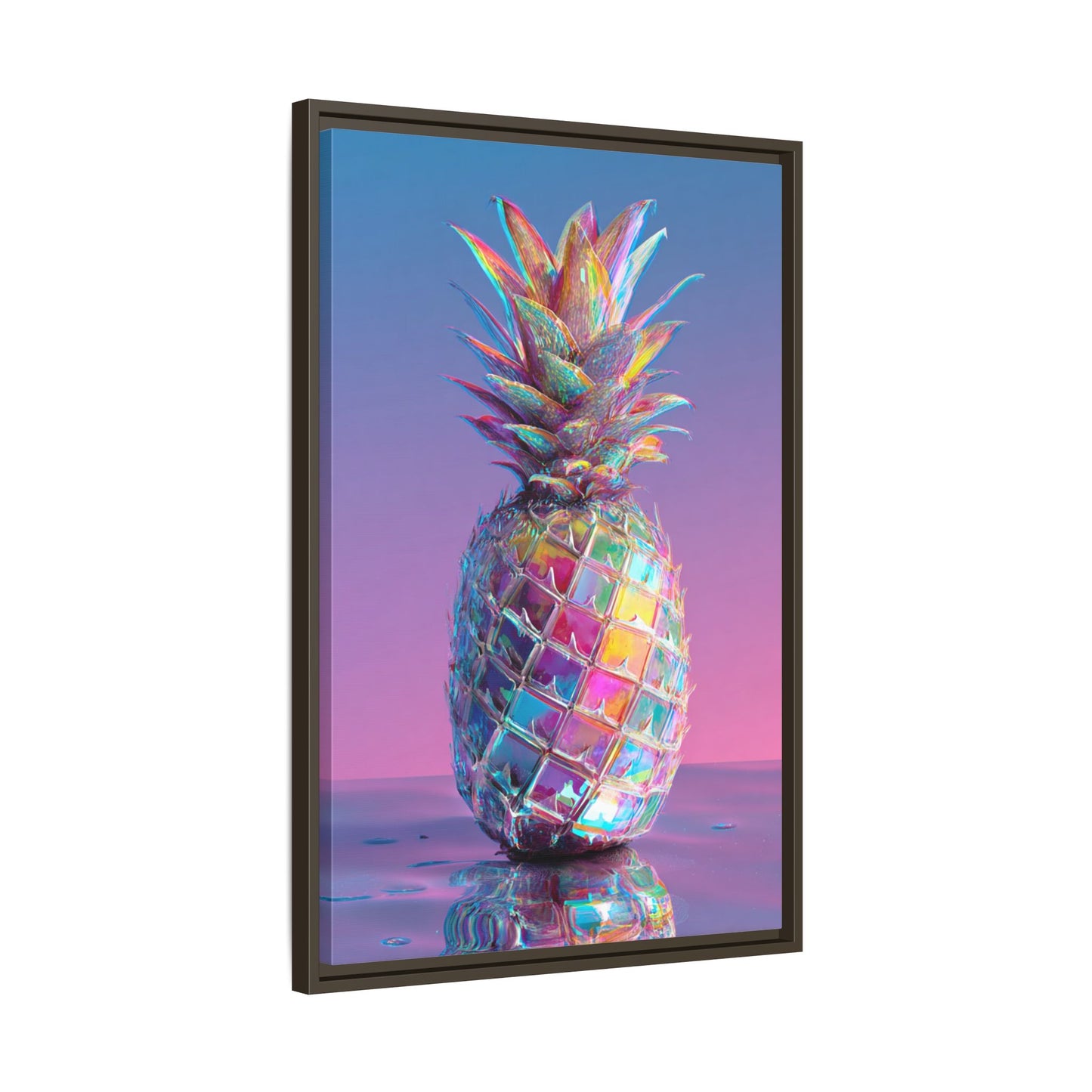 Colorful Pineapple Canvas Art | Abstract Tropical Design