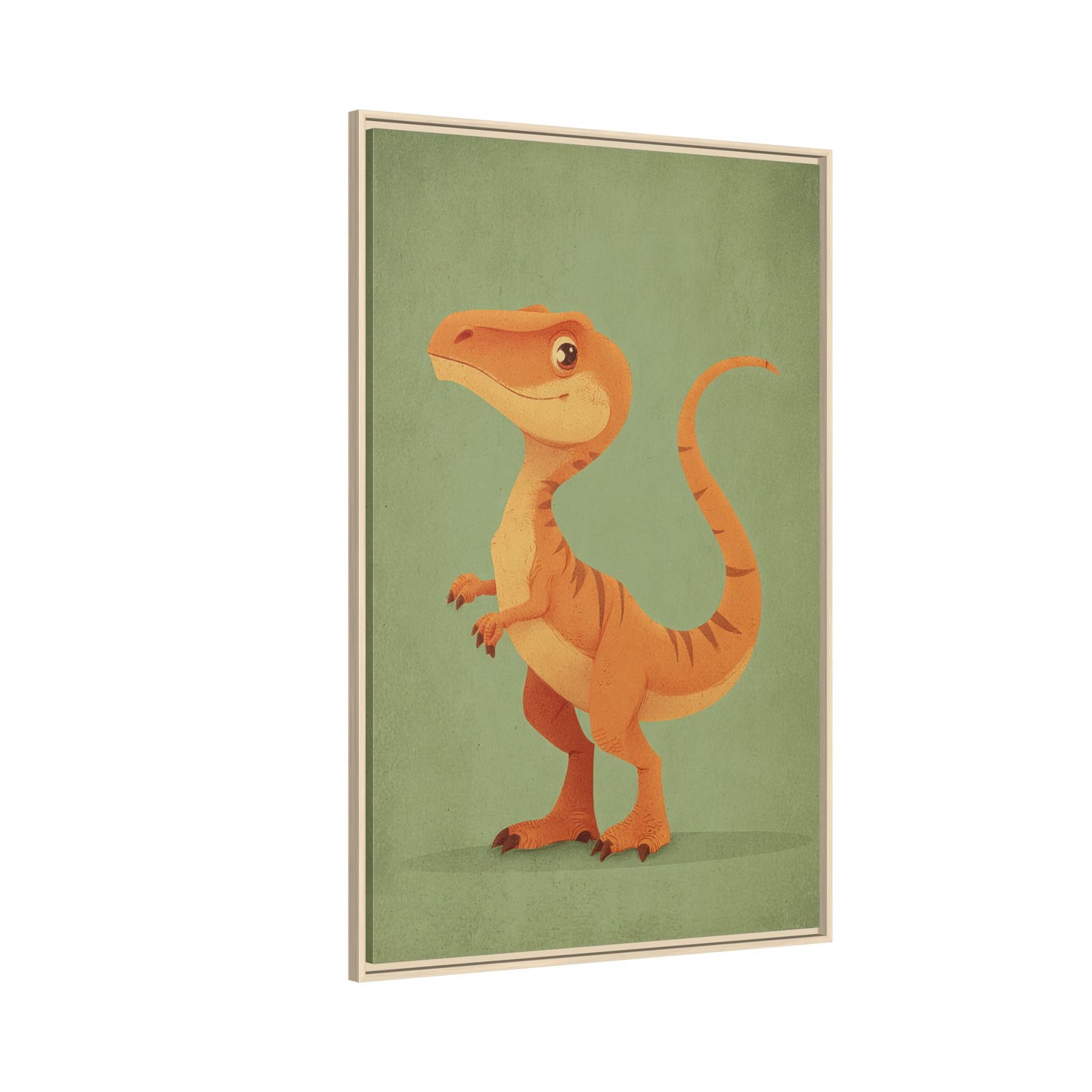 Whimsical Dinosaur Illustration Art for Kids' Rooms
