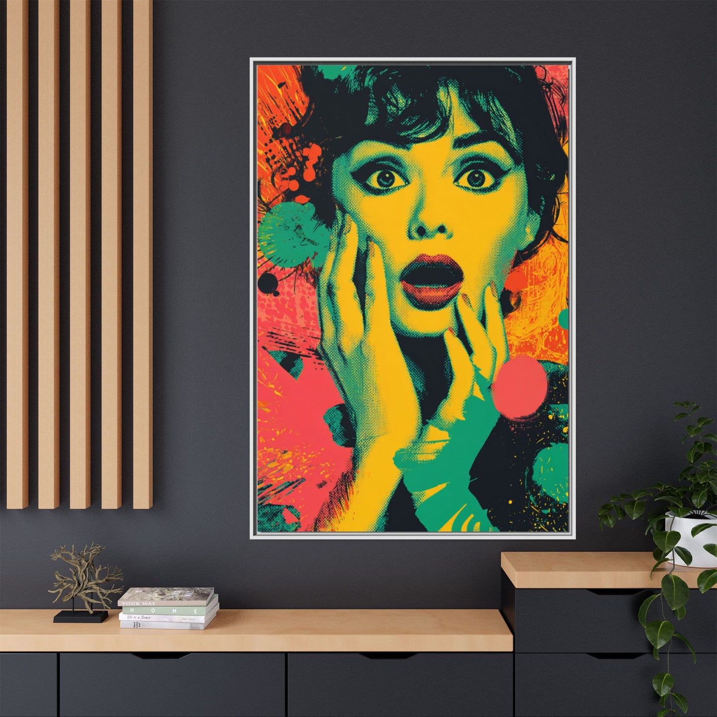 Surreal Pop Art Woman – Vibrant Modern Wall Art