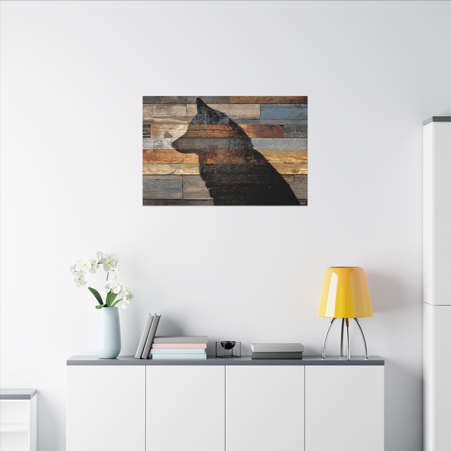 Rustic Wolf Silhouette Wall Art | Nature Inspired Decor