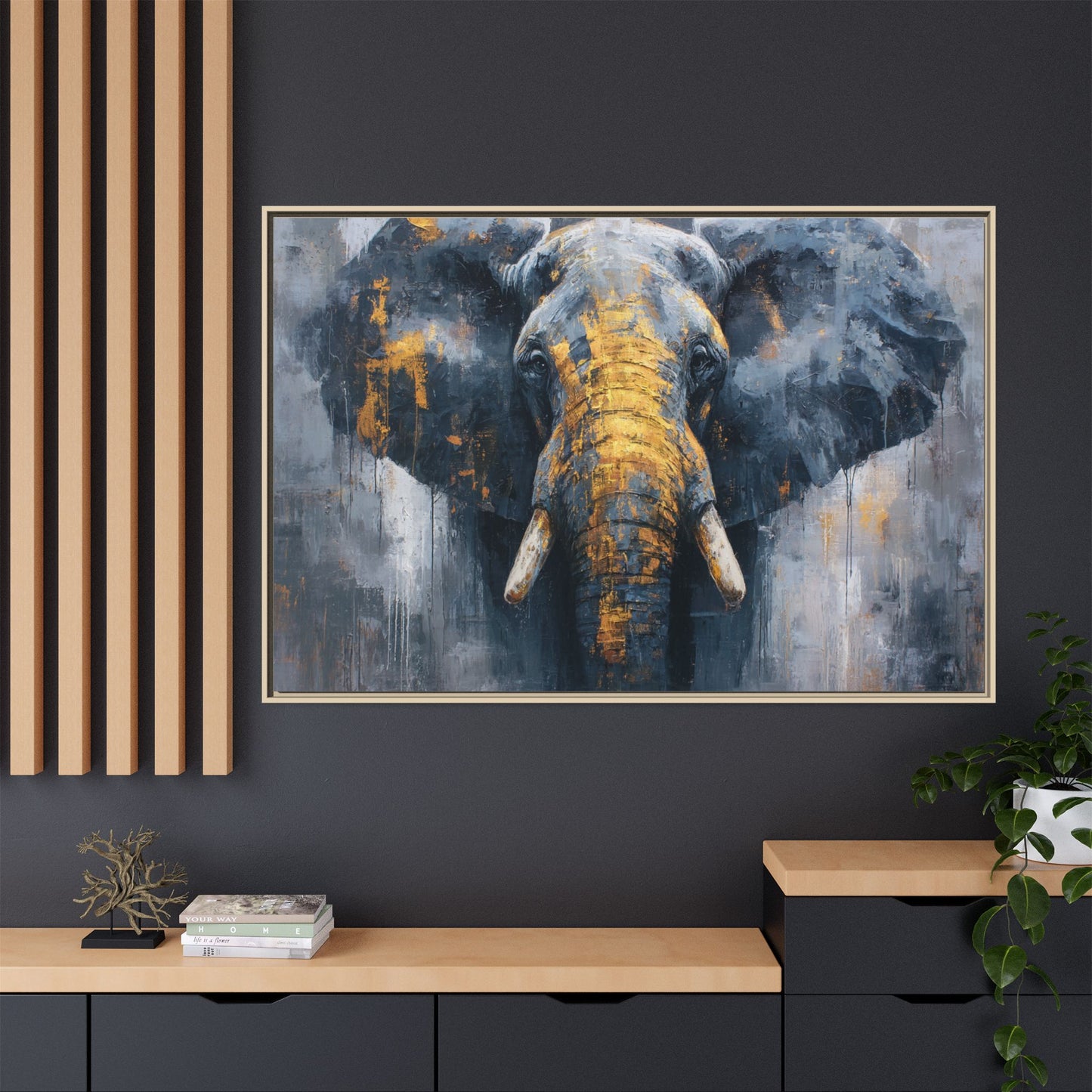 Majestic Elephant Wall Art - Abstract Animal Decor