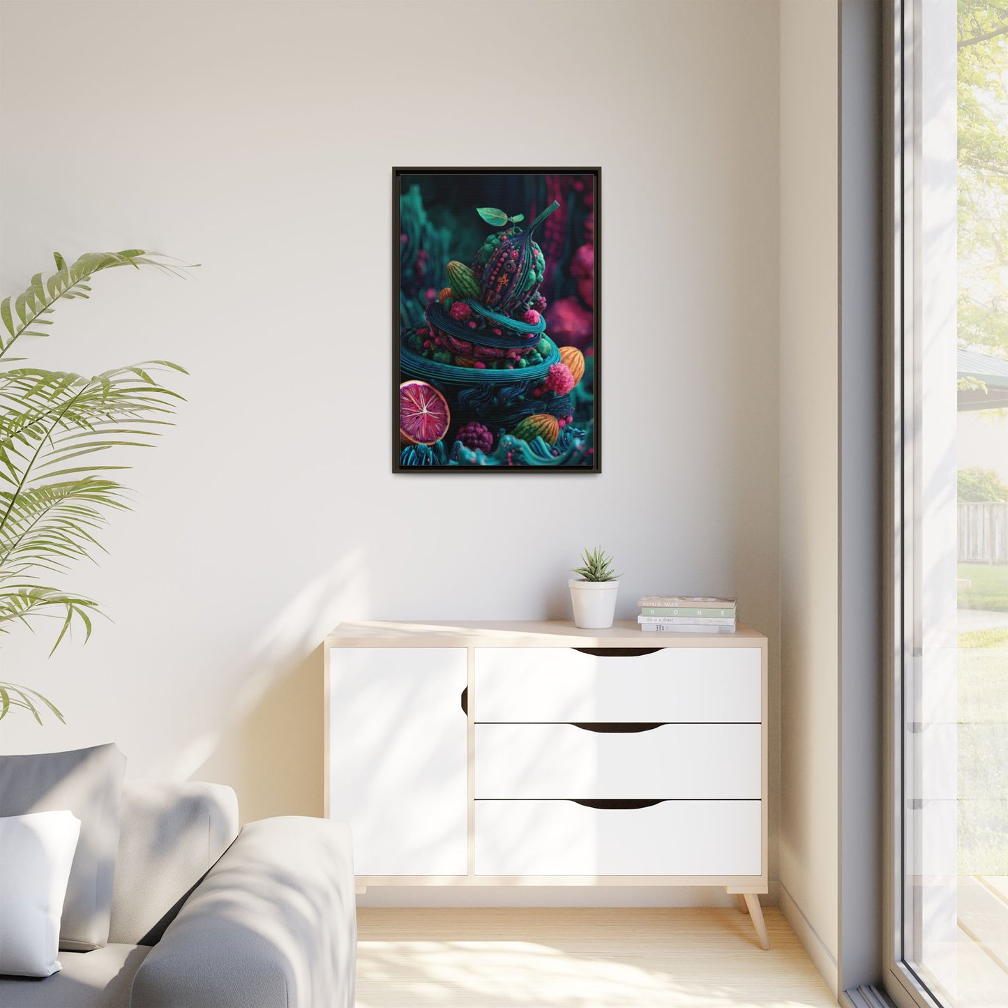 Surreal Fruit Fantasy Art - Vibrant Digital Design