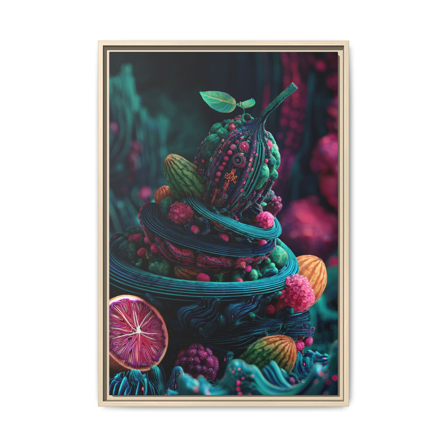 Surreal Fruit Fantasy Art - Vibrant Digital Design