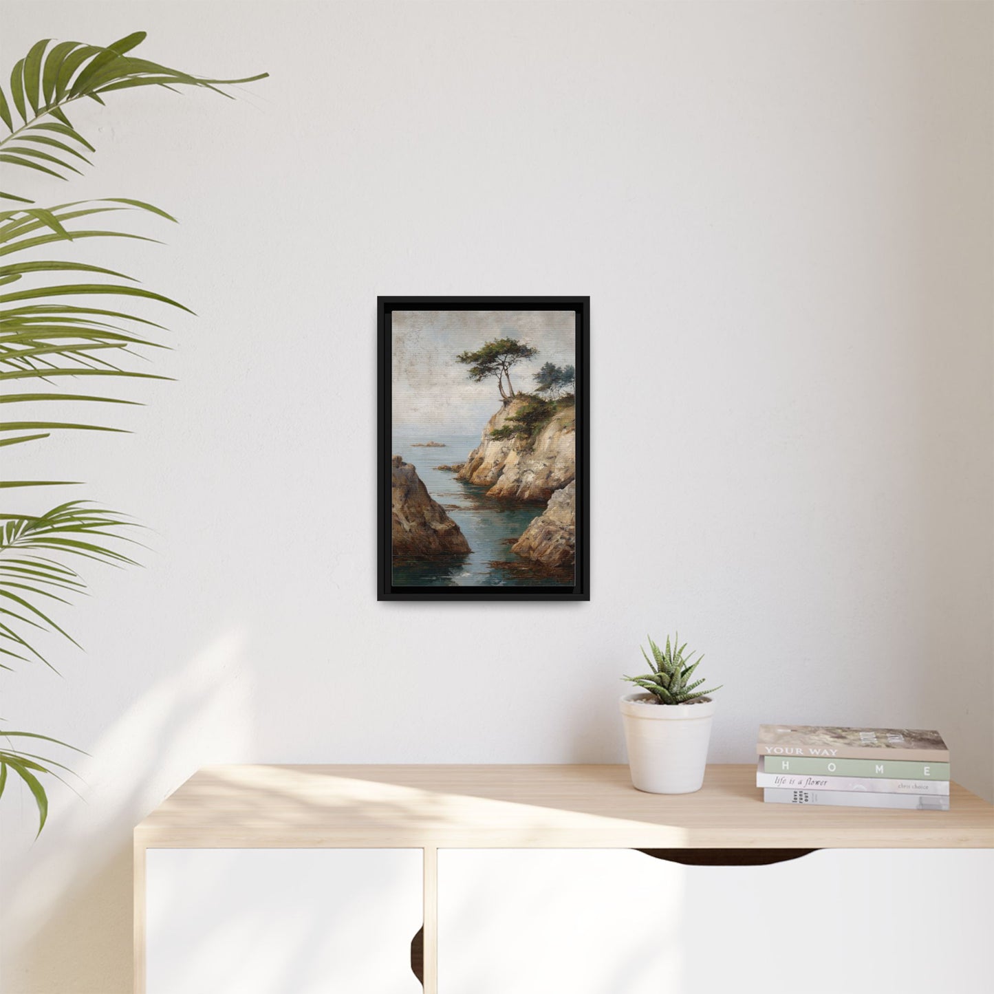 Tranquil Coastal Landscape Art - Soothing Wall Decor