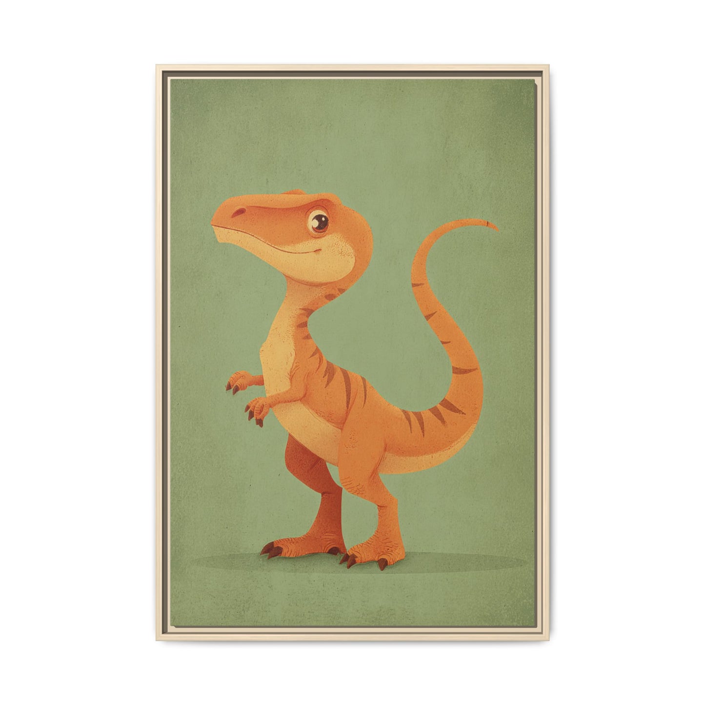 Whimsical Dinosaur Illustration Art for Kids' Rooms