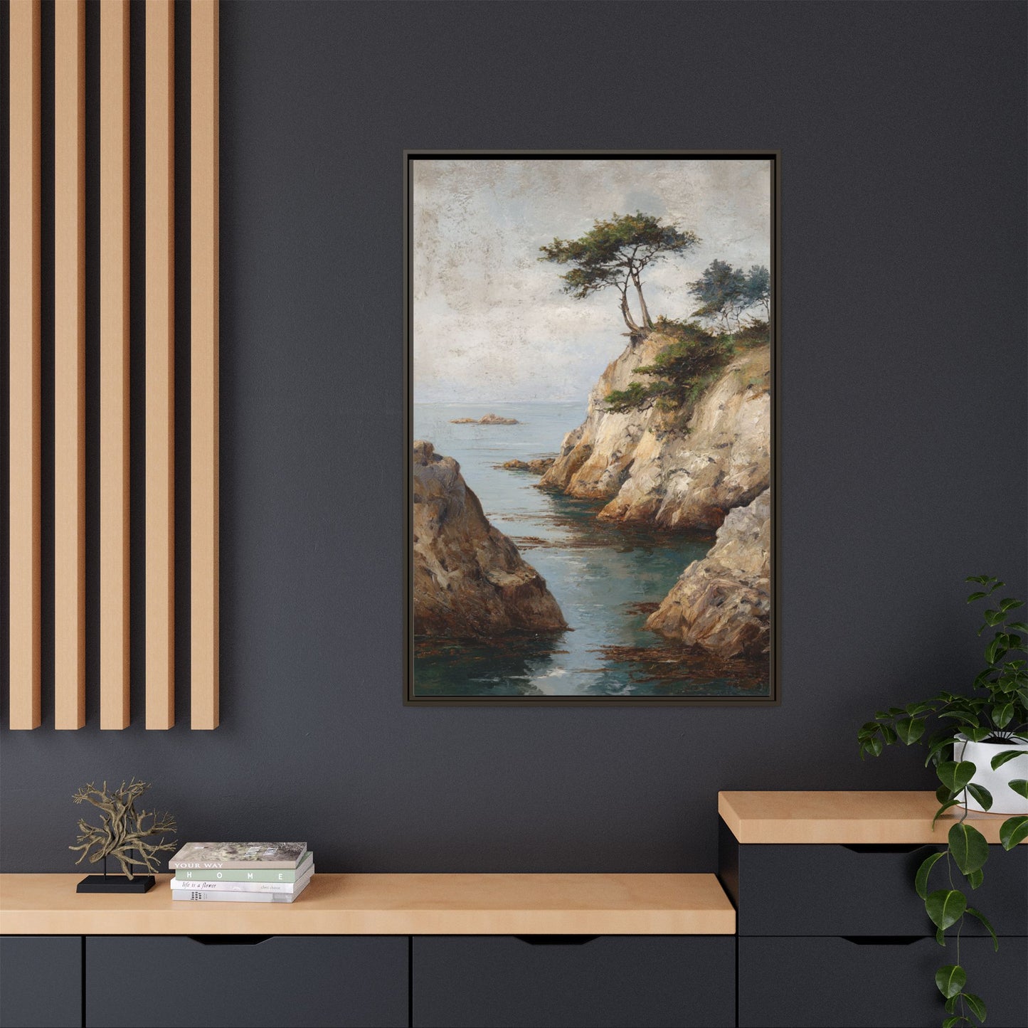 Tranquil Coastal Landscape Art - Soothing Wall Decor