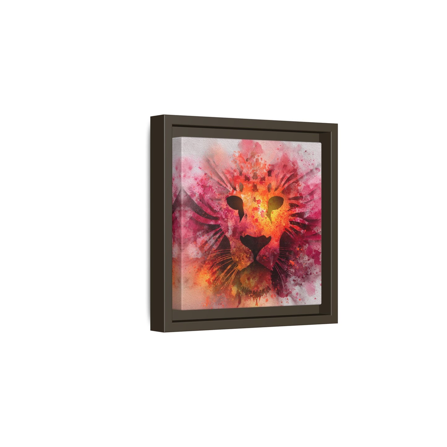 Vibrant Lion Artwork – Bold Watercolor Print