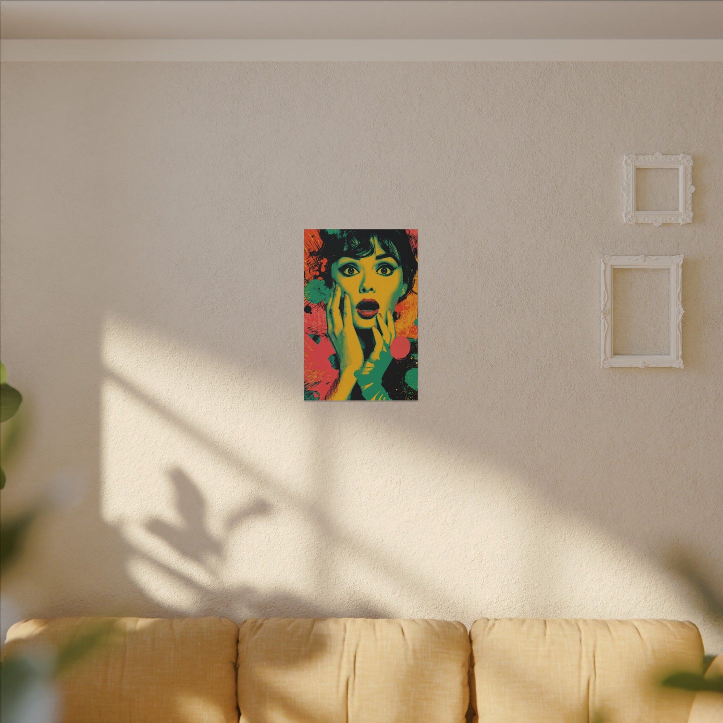 Surreal Pop Art Woman – Vibrant Modern Wall Art