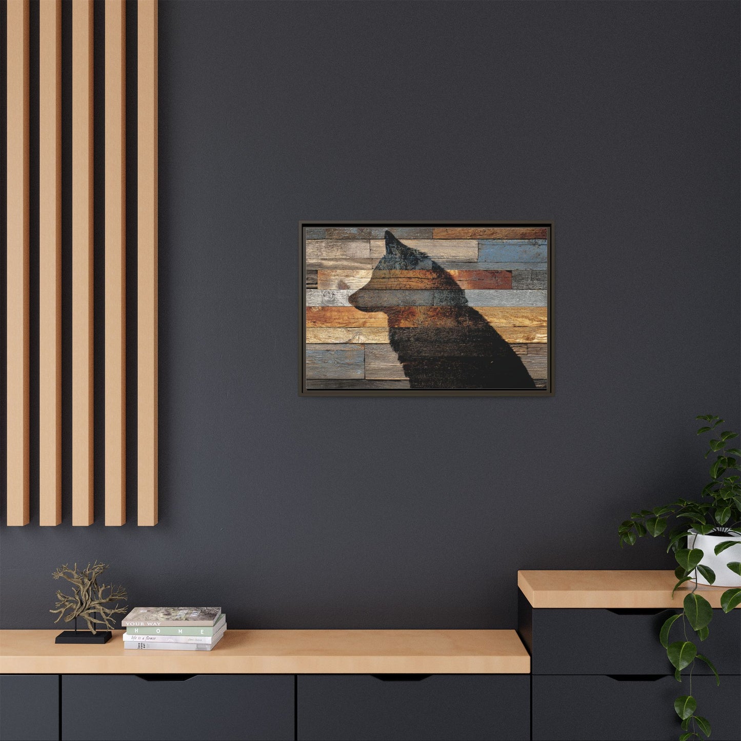 Rustic Wolf Silhouette Wall Art | Nature Inspired Decor