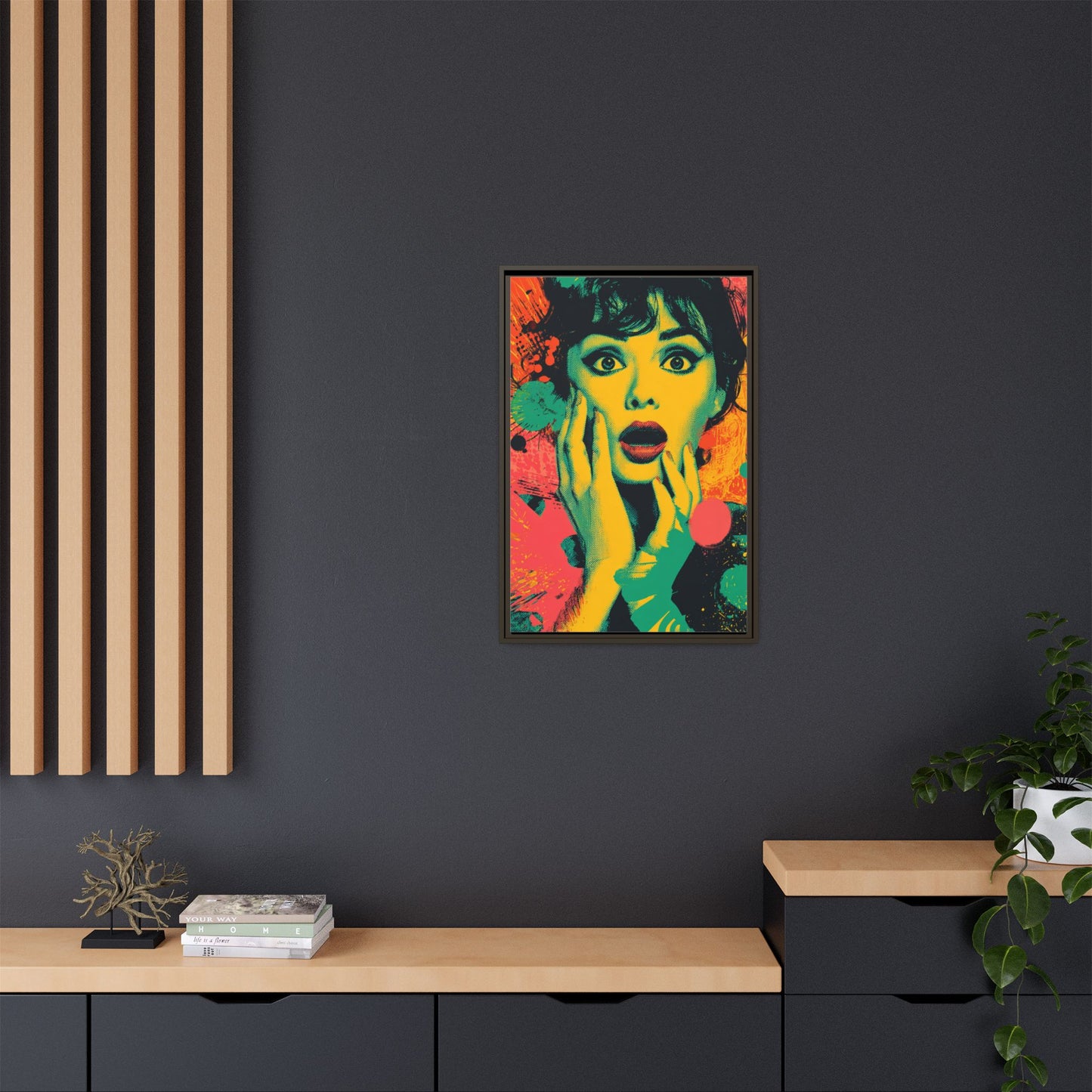 Surreal Pop Art Woman – Vibrant Modern Wall Art