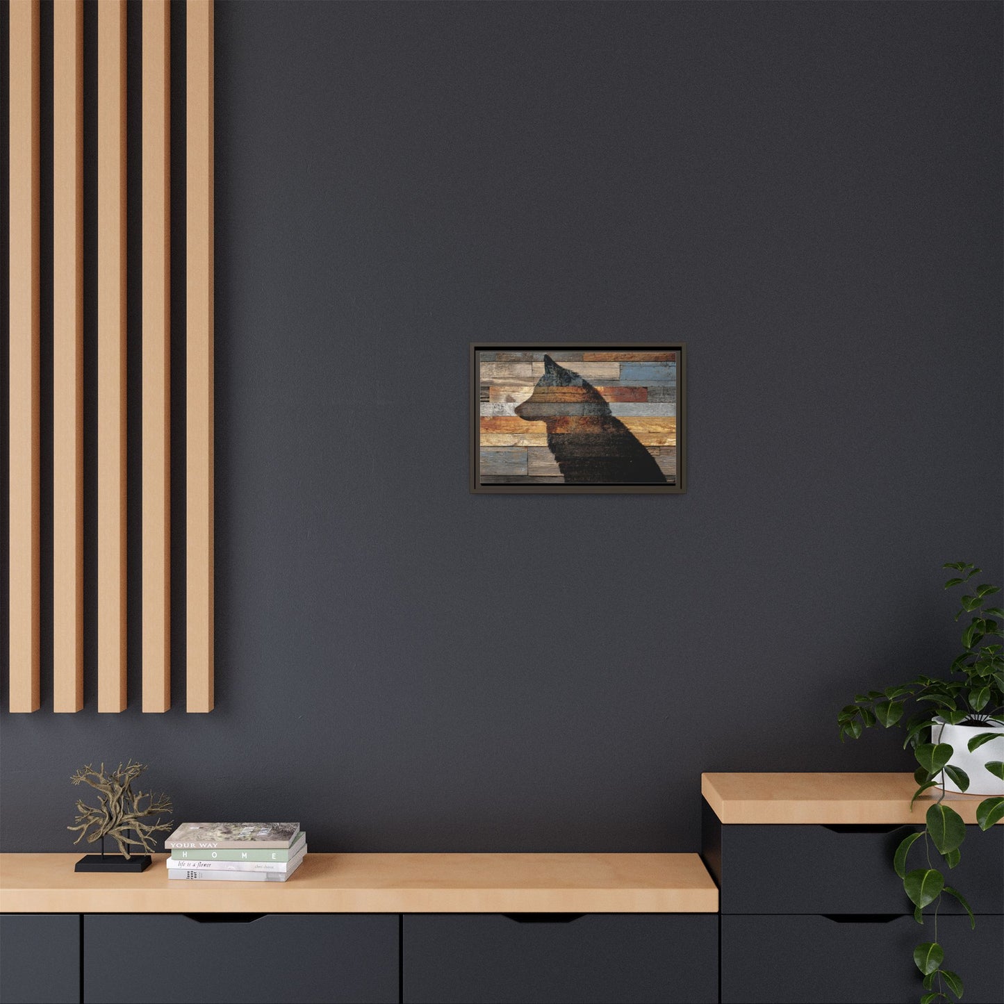 Rustic Wolf Silhouette Wall Art | Nature Inspired Decor