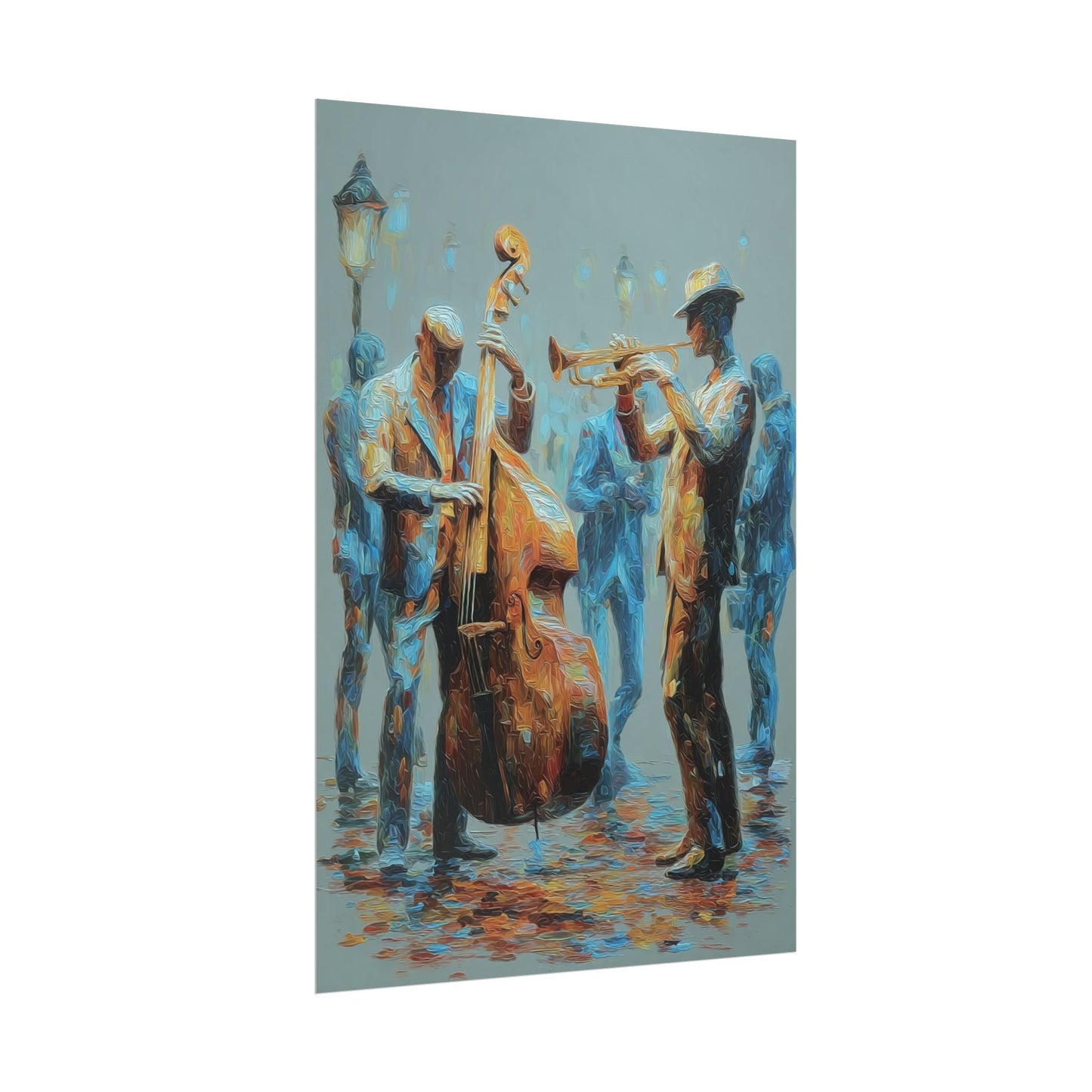 Colorful Jazz Musicians Art for Music Enthusiasts
