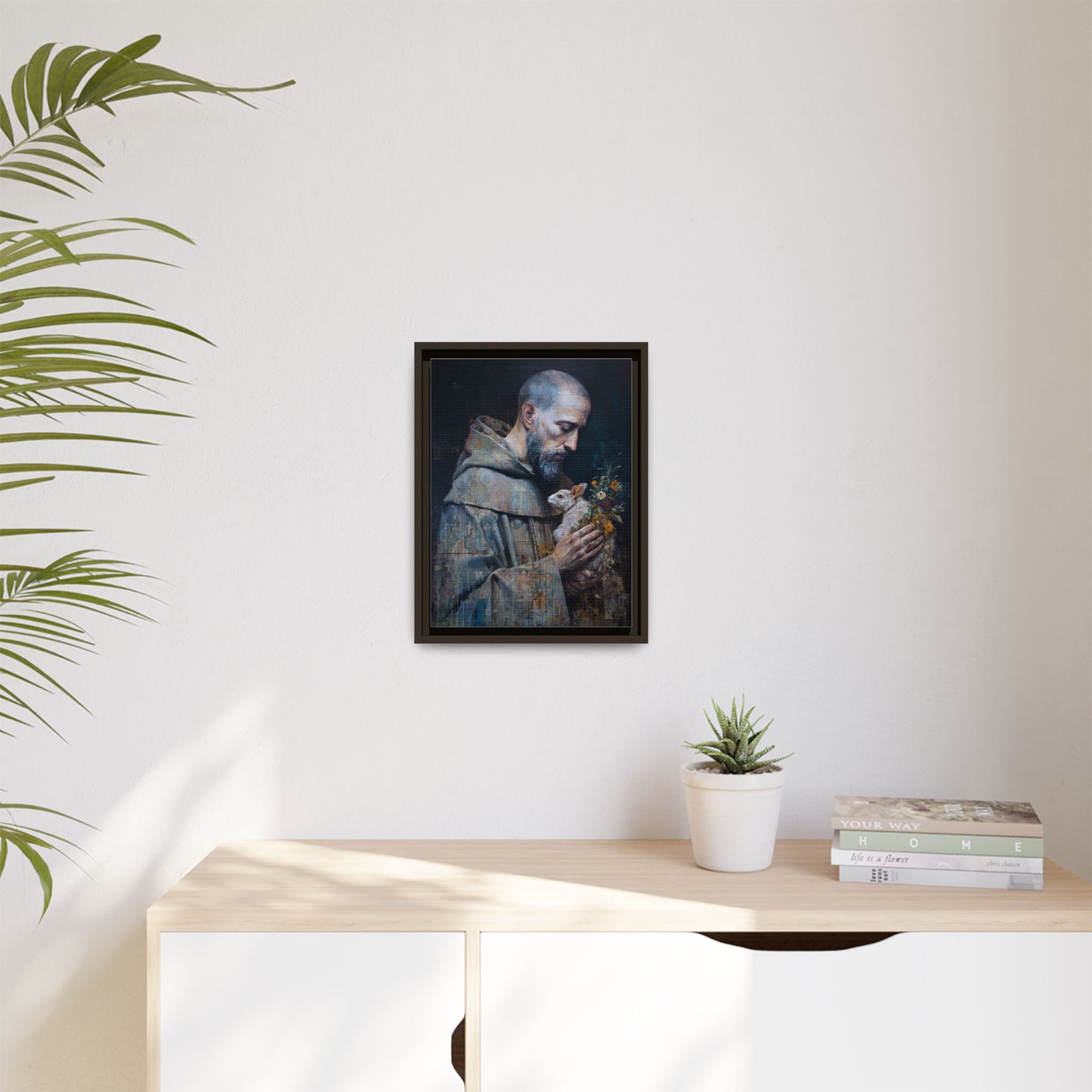 Saint Francis and Rabbit Artwork - Nature Inspired Wall Art