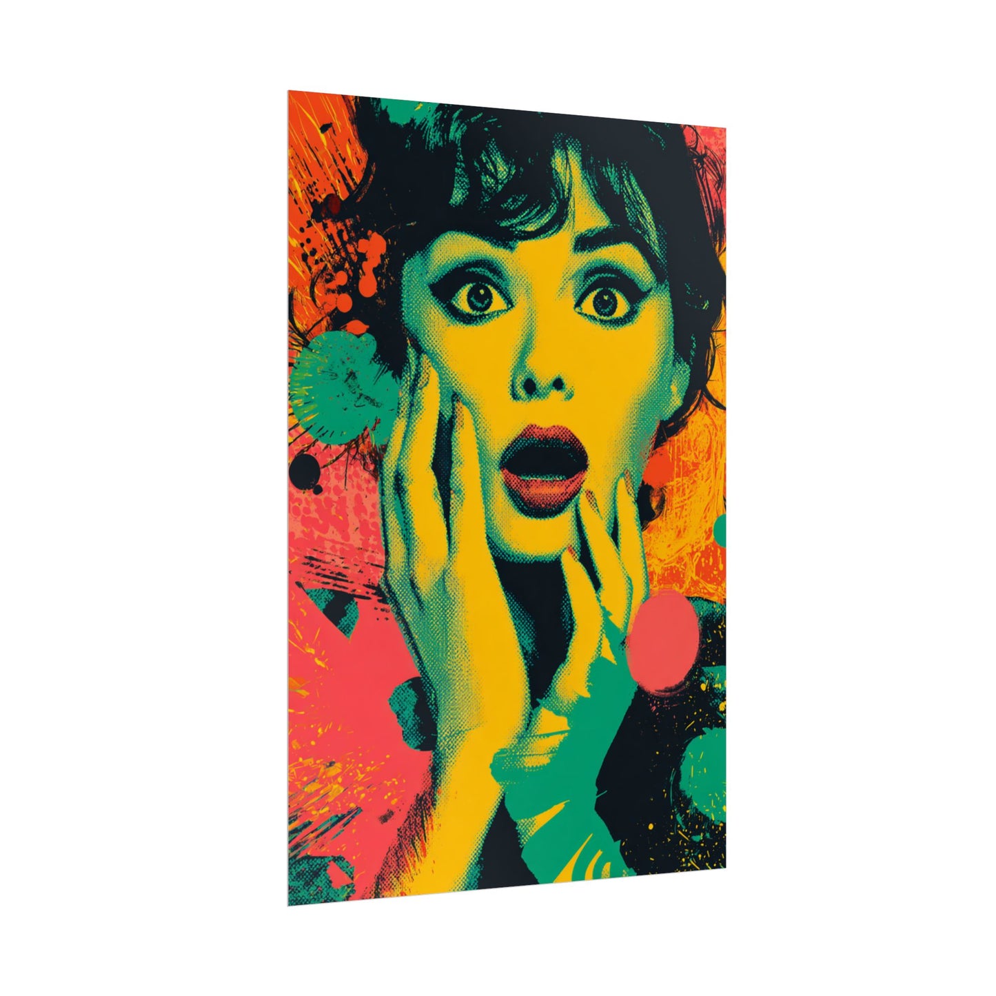 Surreal Pop Art Woman – Vibrant Modern Wall Art