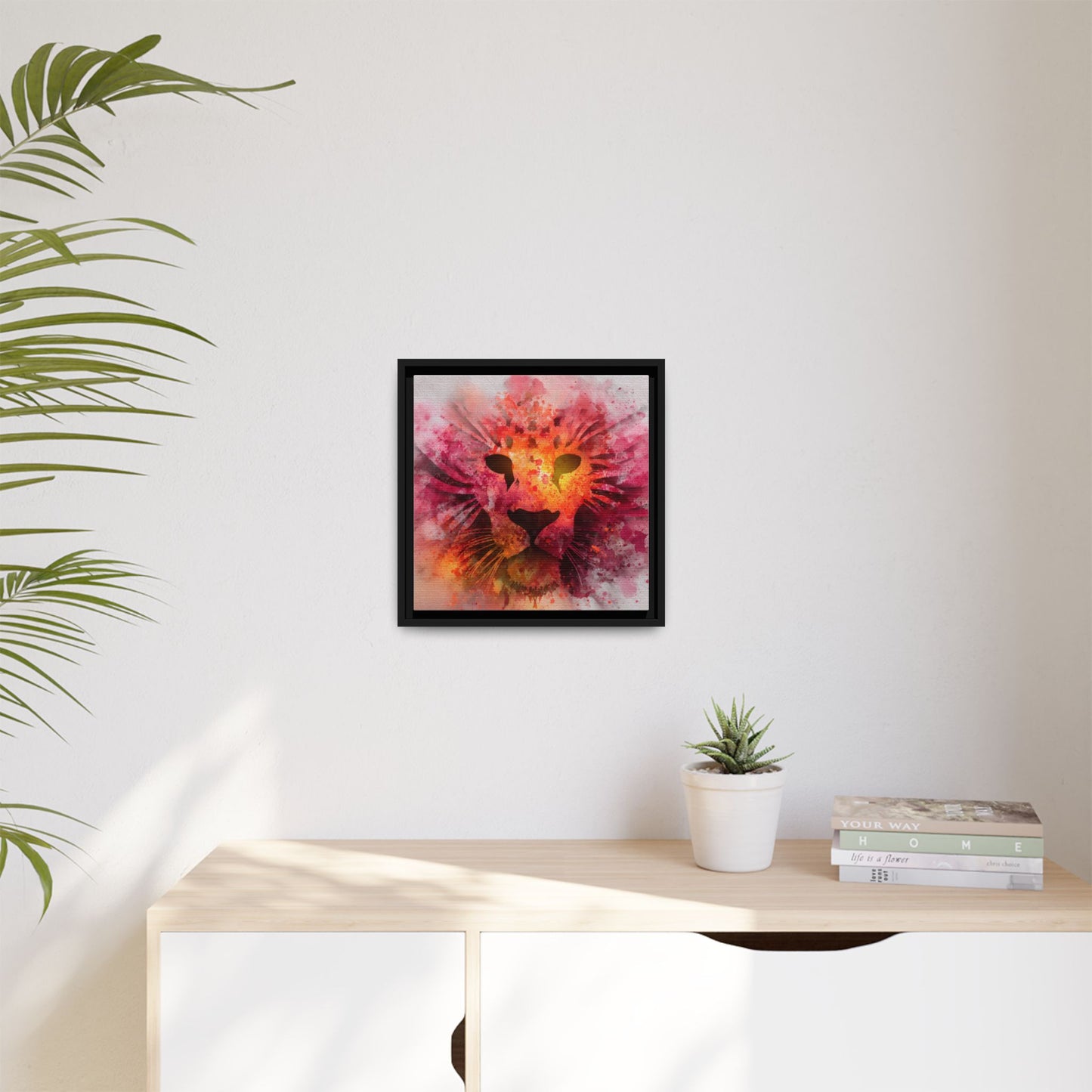 Vibrant Lion Watercolor Artwork | Animal Portrait