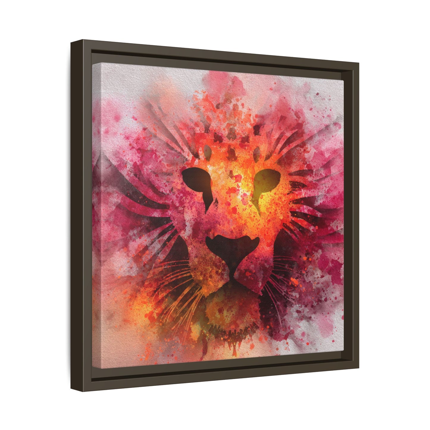 Vibrant Lion Artwork – Bold Watercolor Print