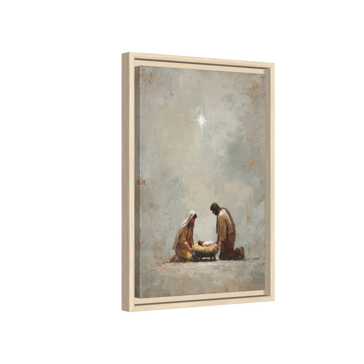 Nativity Scene Art Print - Warm Family Vibes