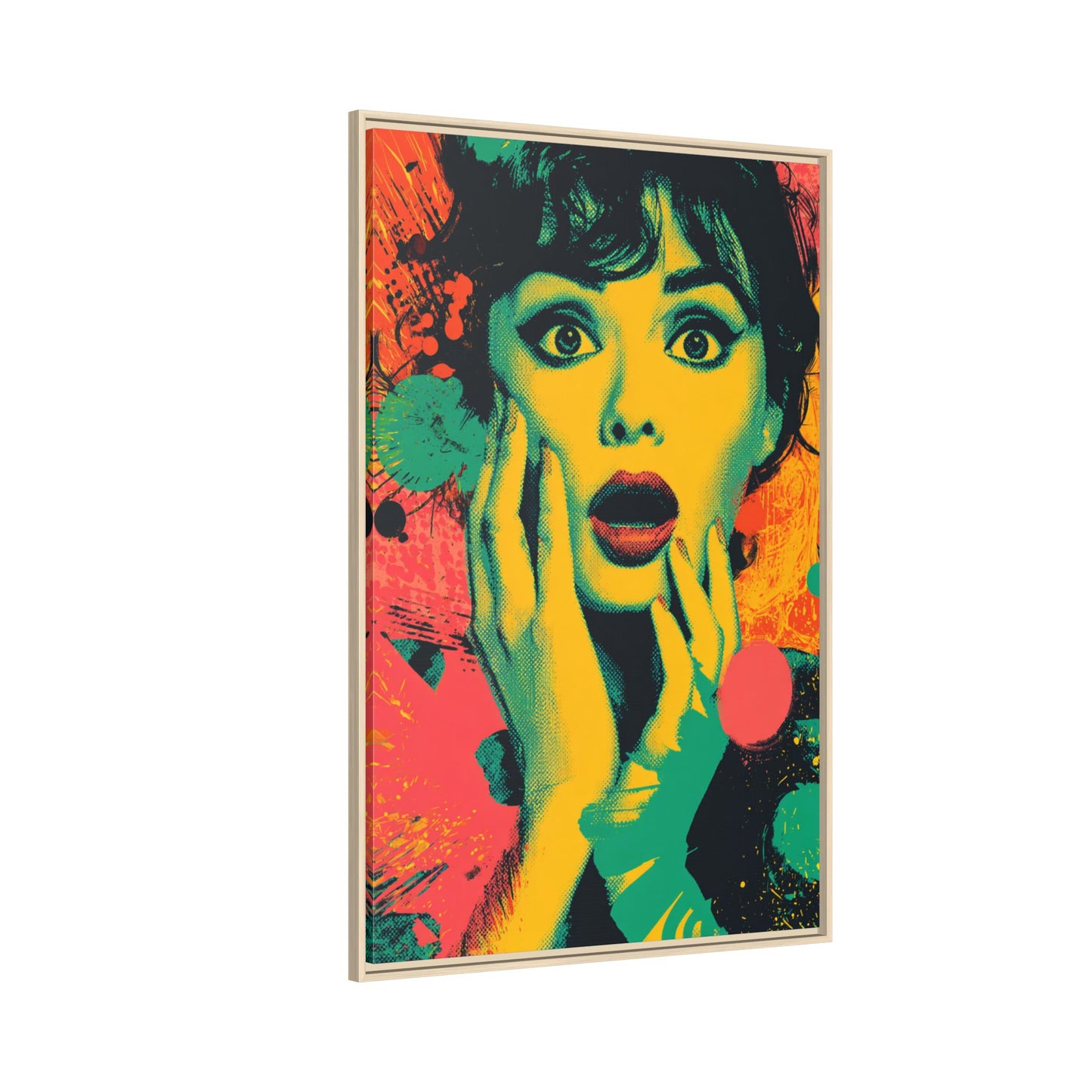 Surreal Pop Art Woman – Vibrant Modern Wall Art