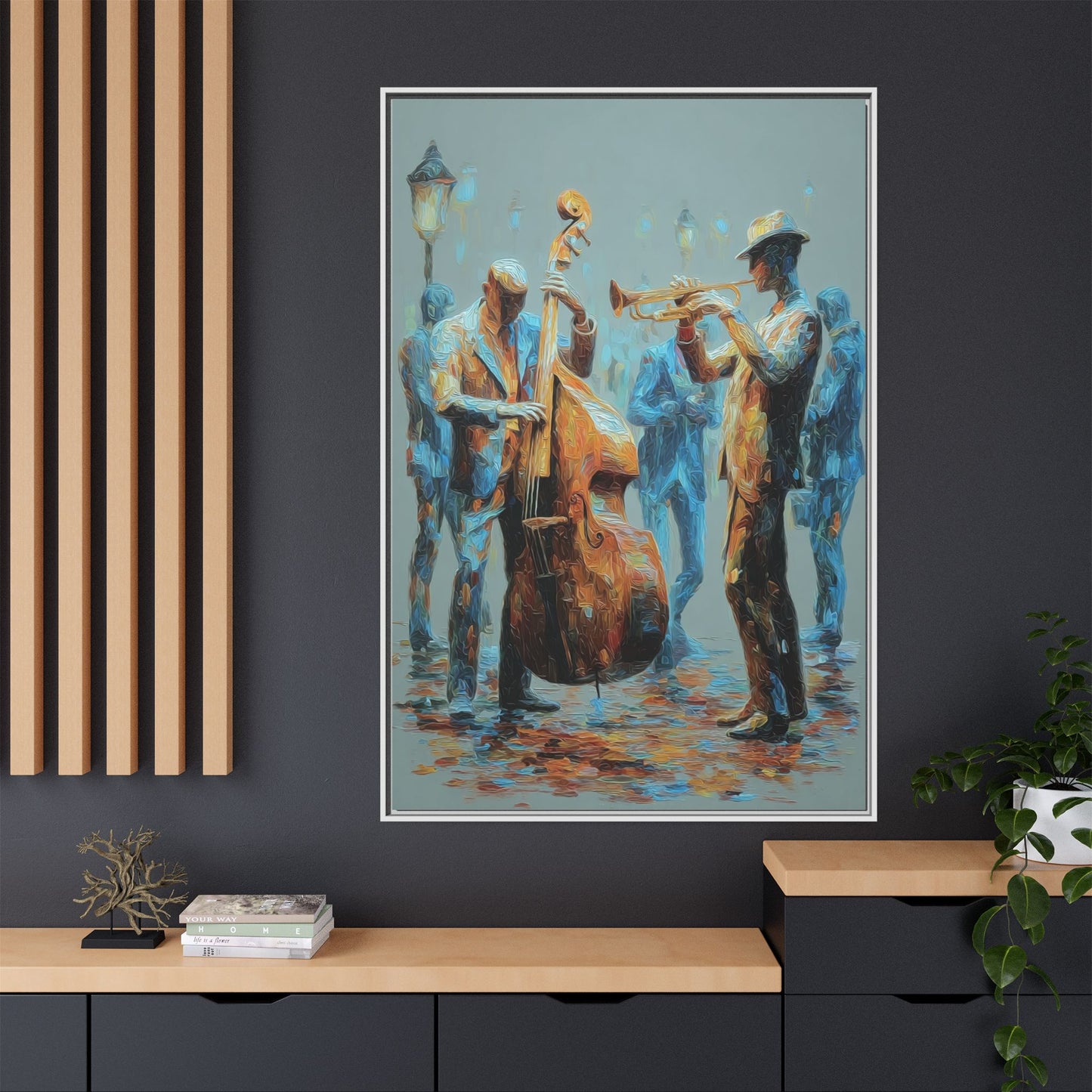 Colorful Jazz Musicians Art for Music Enthusiasts