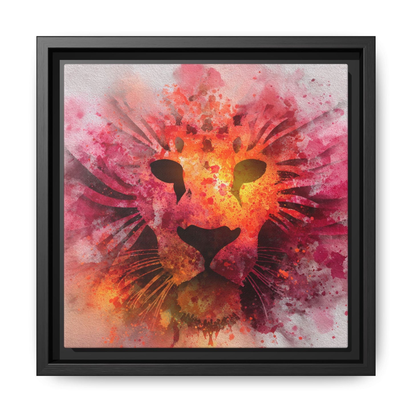 Vibrant Lion Watercolor Artwork | Animal Portrait