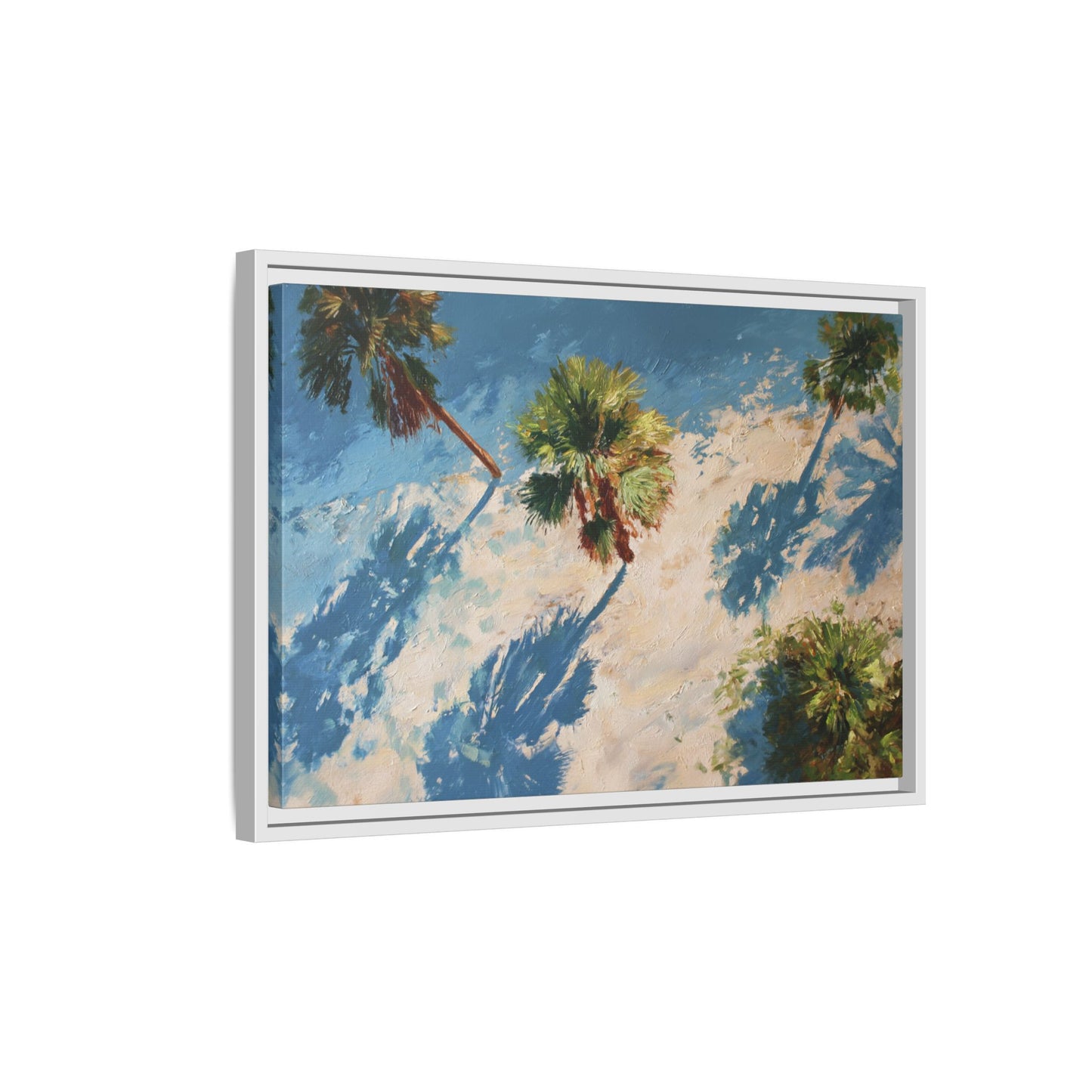 Tropical Palm Trees Artwork | Vibrant Coastal Landscape