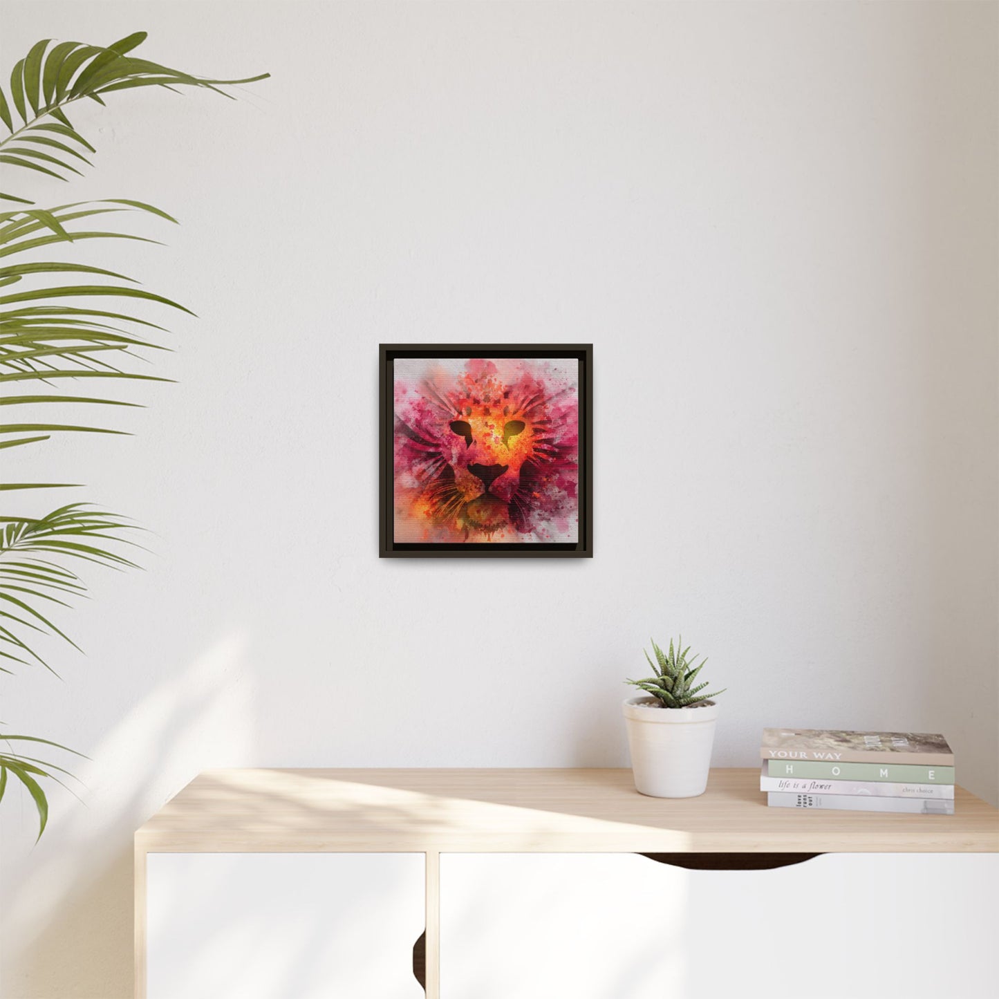 Vibrant Lion Watercolor Artwork | Animal Portrait