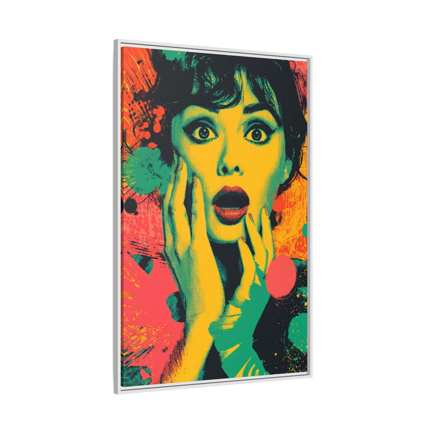 Surreal Pop Art Woman – Vibrant Modern Wall Art