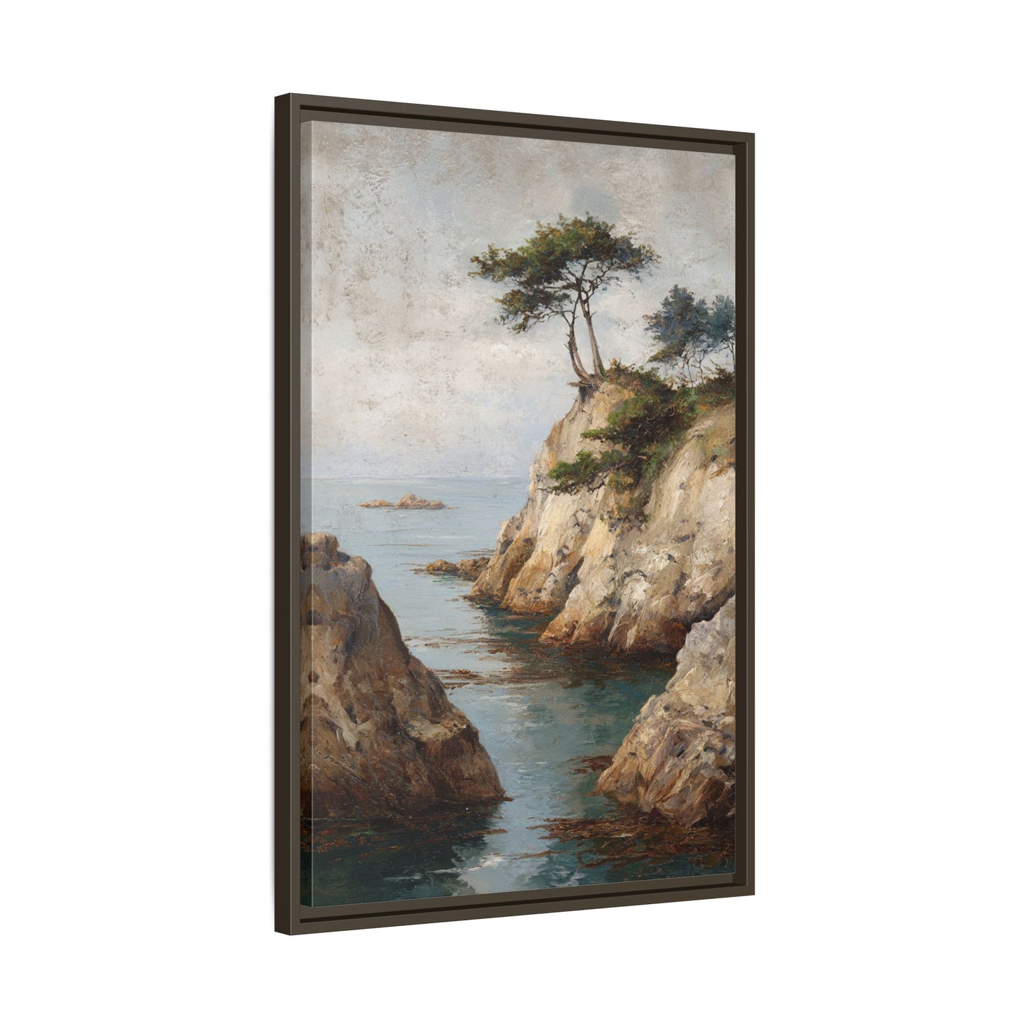Serene Seaside Landscape Art - Tranquil Coastal Decor