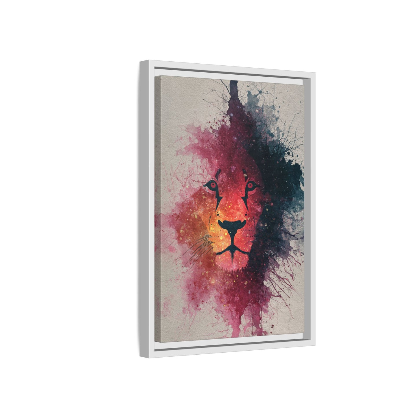 Majestic Lion Watercolor Art | Vibrant Animal Portrait