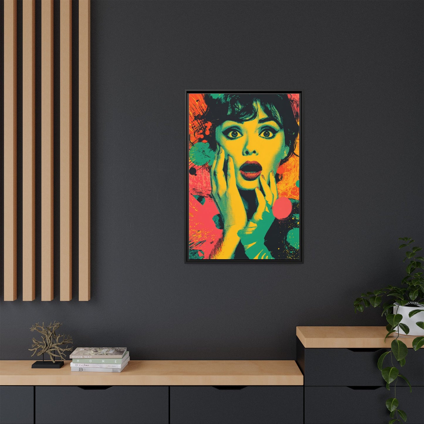 Surreal Pop Art Woman – Vibrant Modern Wall Art