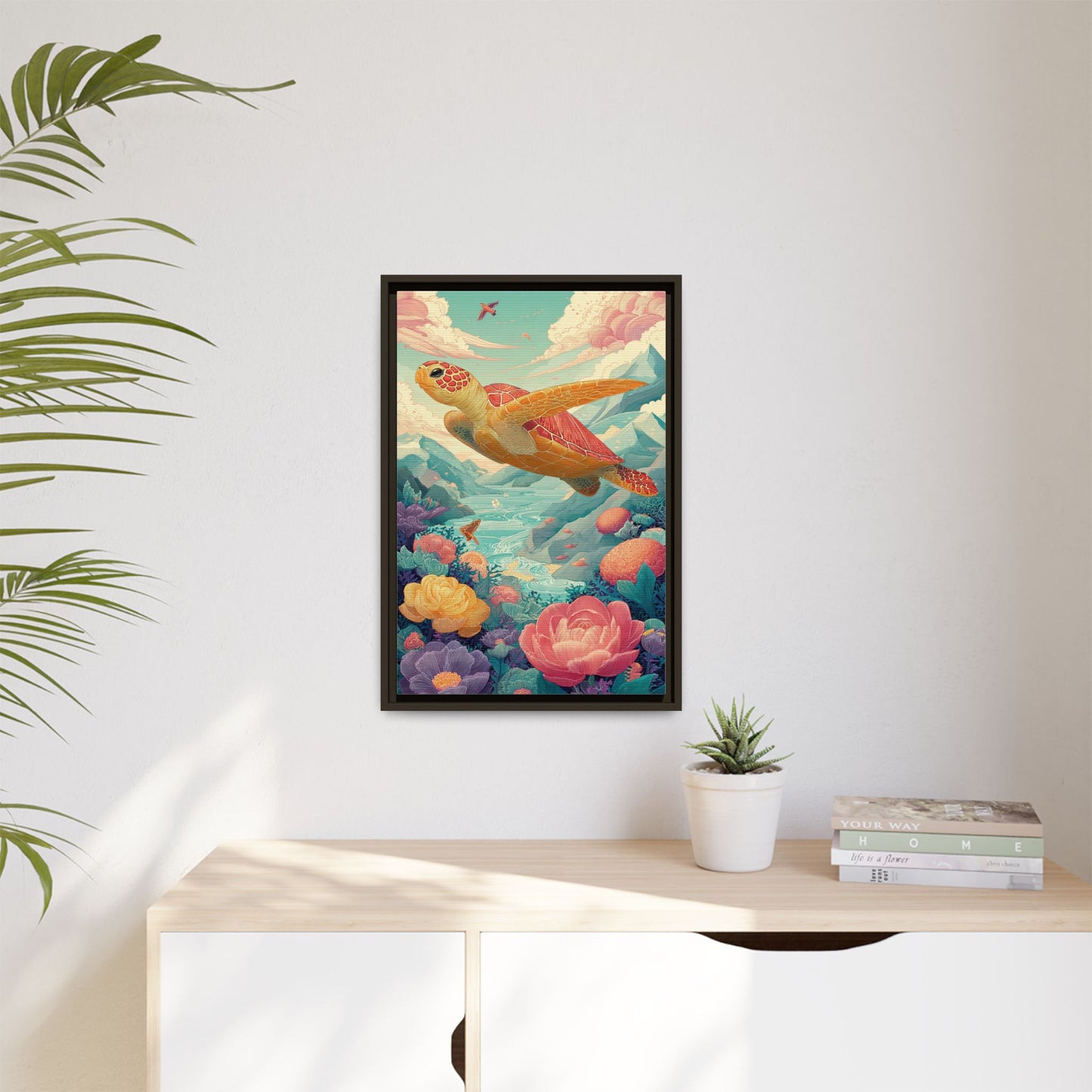 Vibrant Turtle Art | Whimsical Nature Illustration