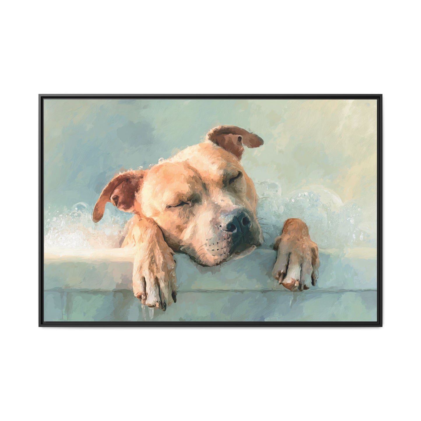 Calming Canine Portrait - Serene Dog Art Print