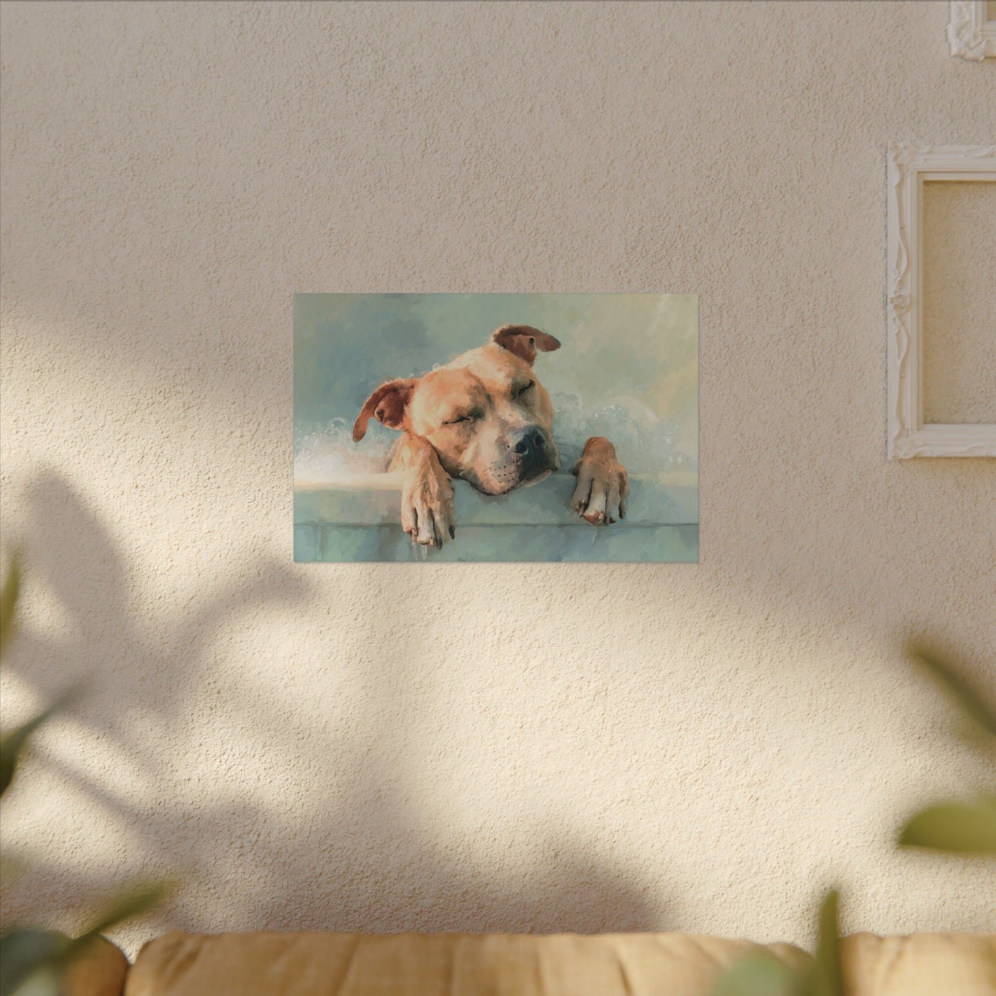 Calming Canine Portrait - Serene Dog Art Print