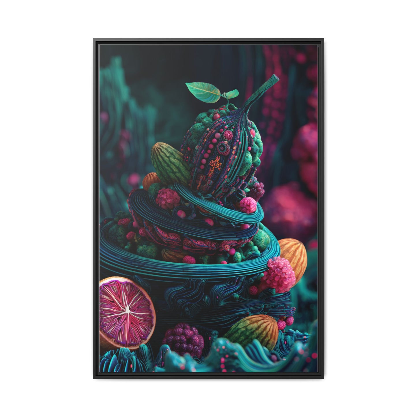 Surreal Fruit Fantasy Art - Vibrant Digital Design