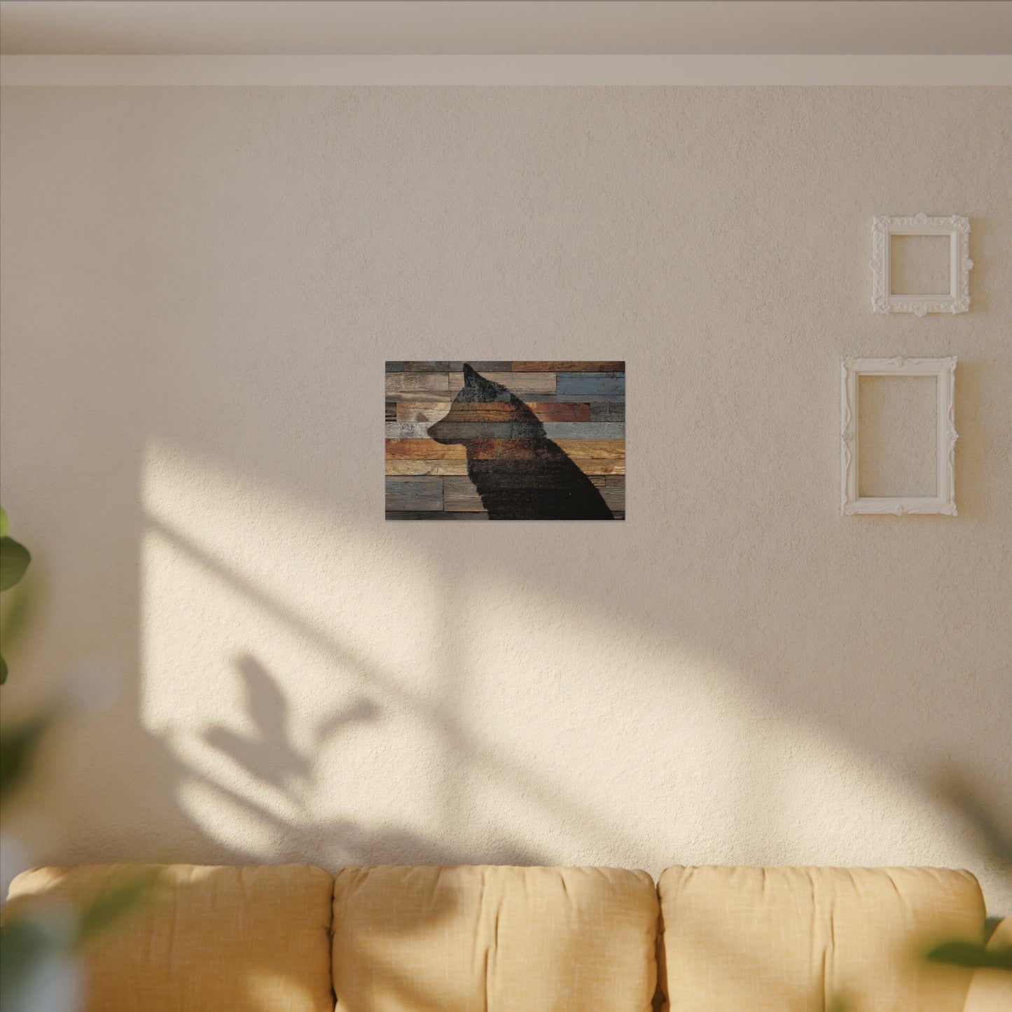 Rustic Wolf Silhouette Wall Art | Nature Inspired Decor